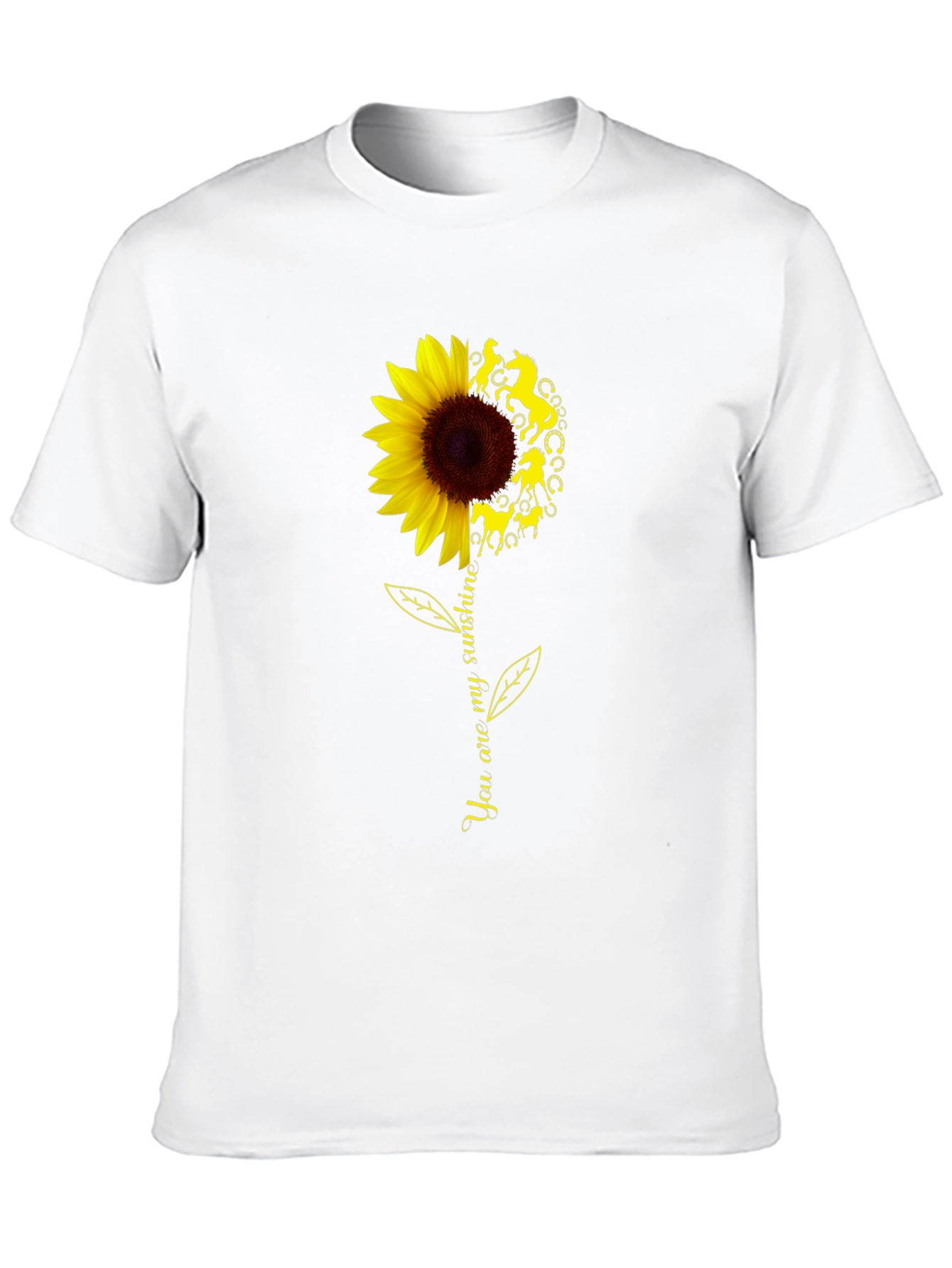 Sunflower Horse T-Shirt - You are my sunshine
