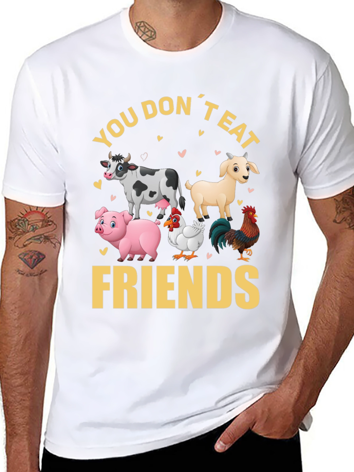 Vegan T-Shirt - You Dont Eat Friends