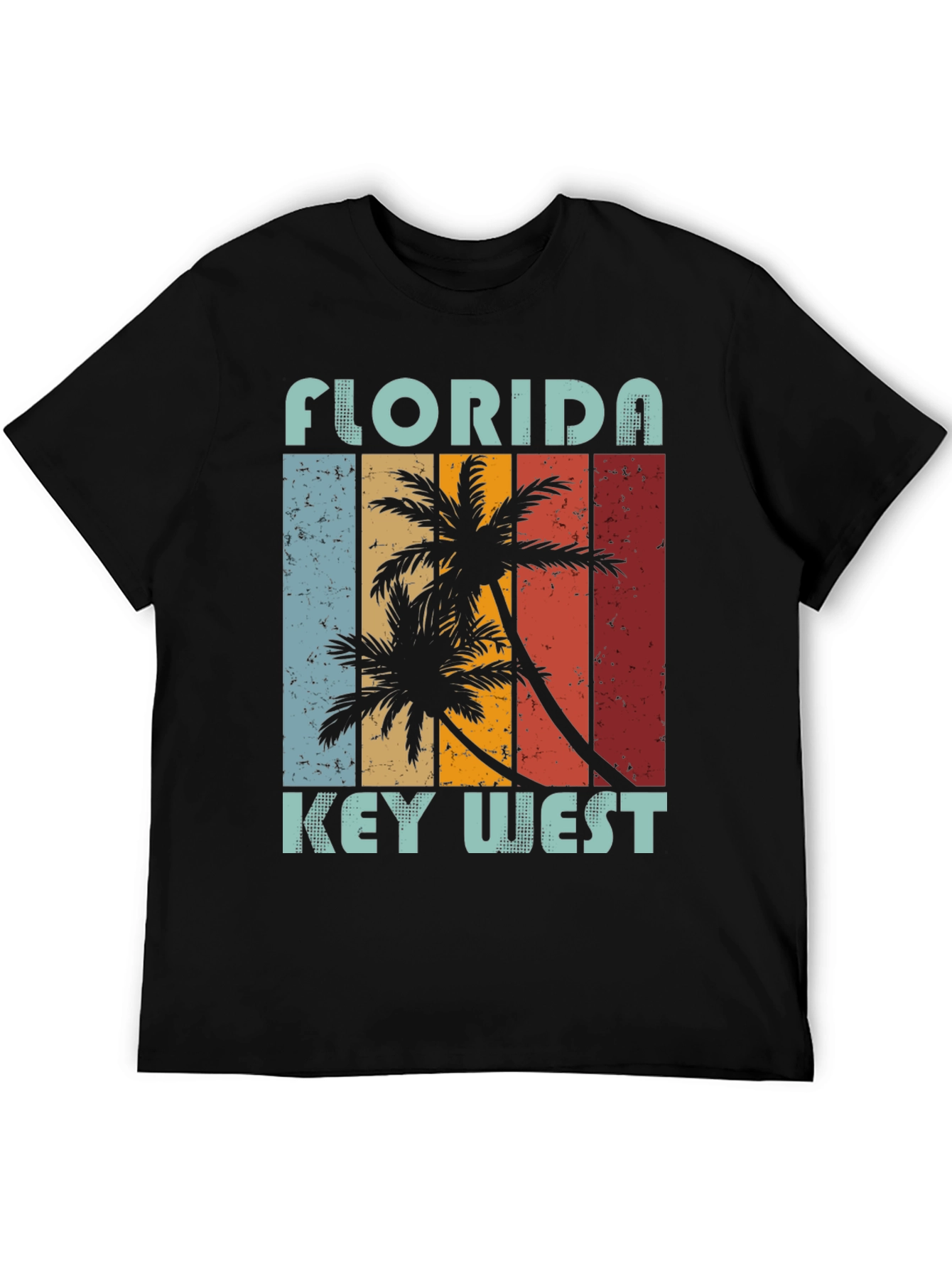 Florida Key West Palm Tree Graphic Tee