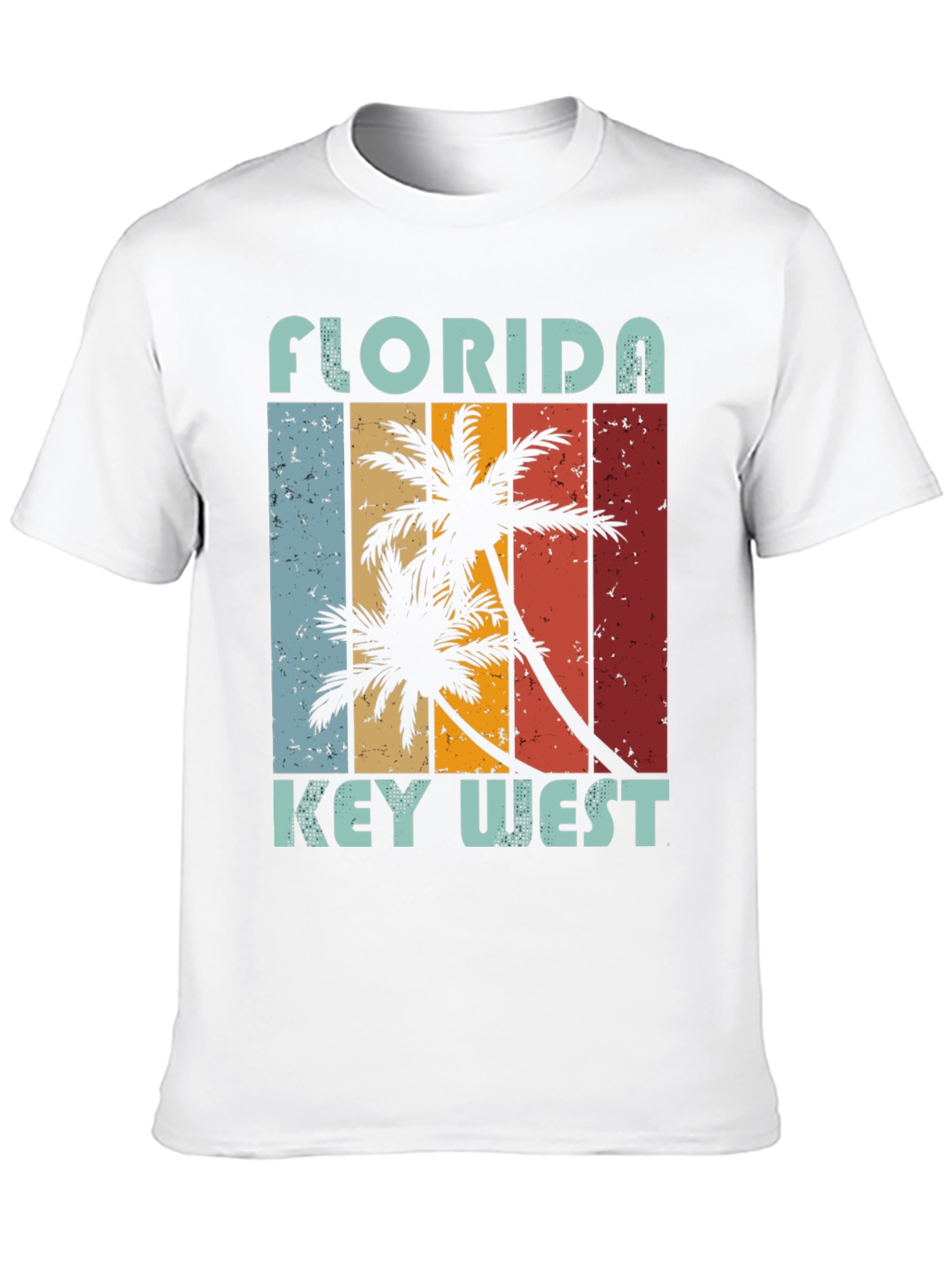 Florida Key West Palm Tree Graphic Tee