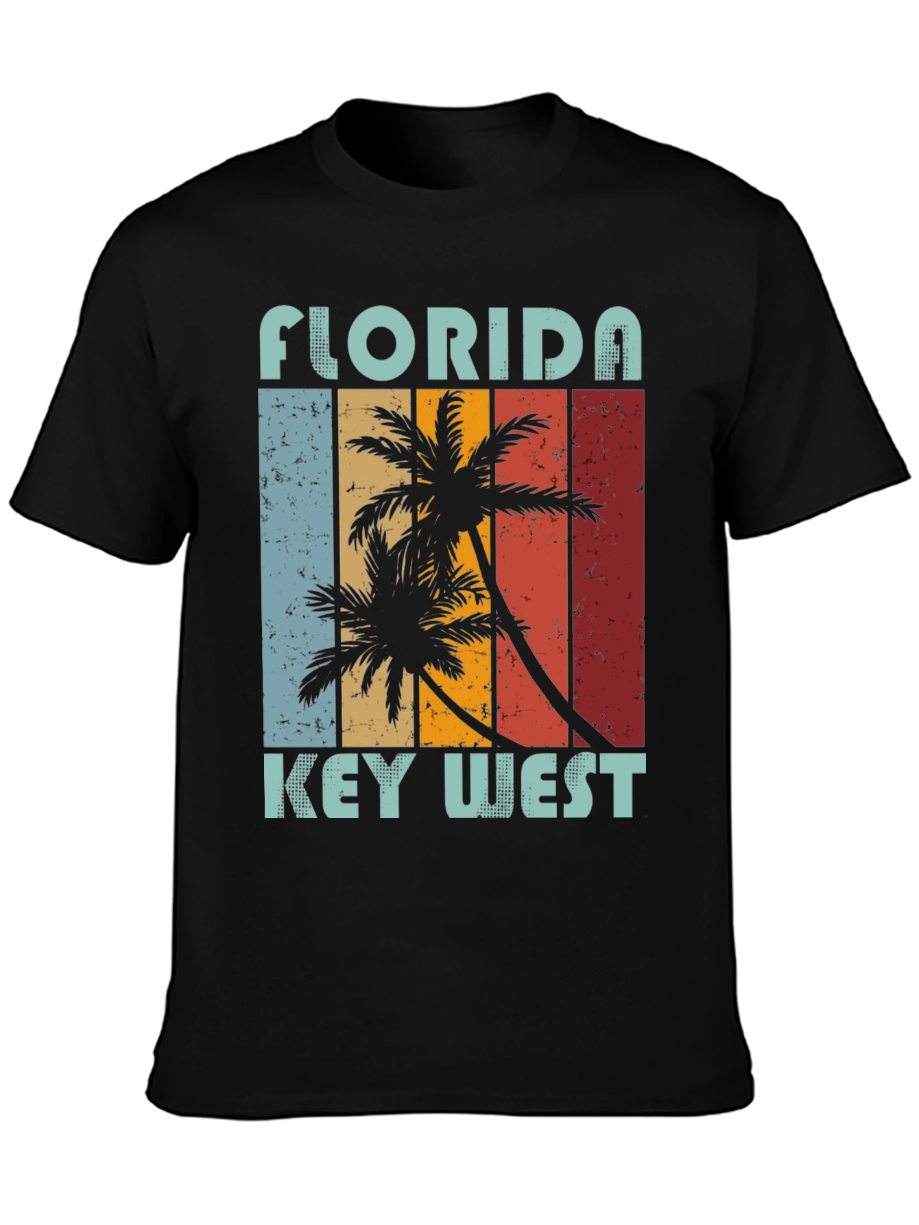 Florida Key West Palm Tree Graphic Tee