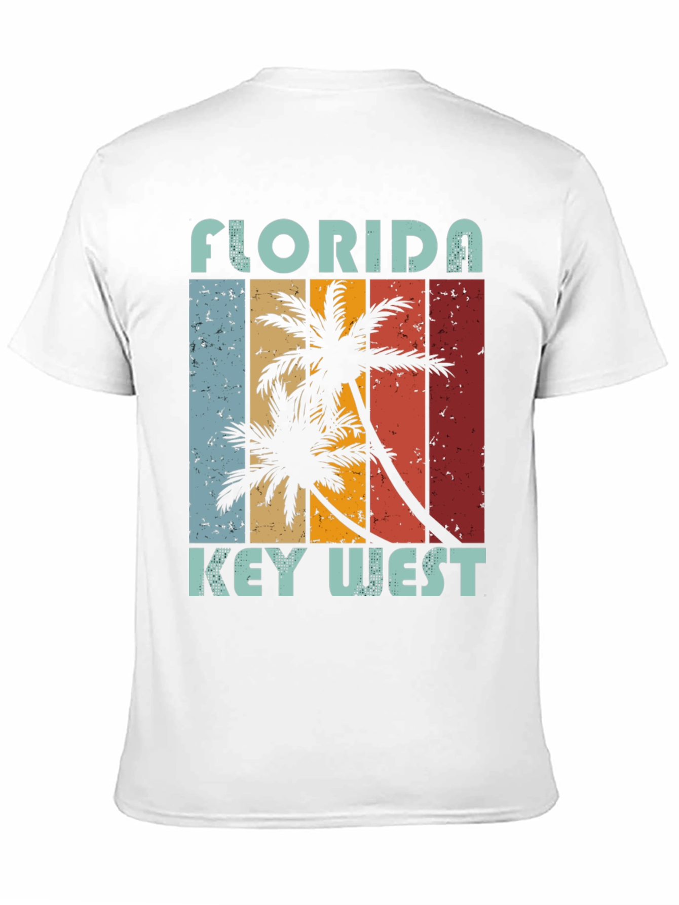Florida Key West Palm Tree Graphic Tee