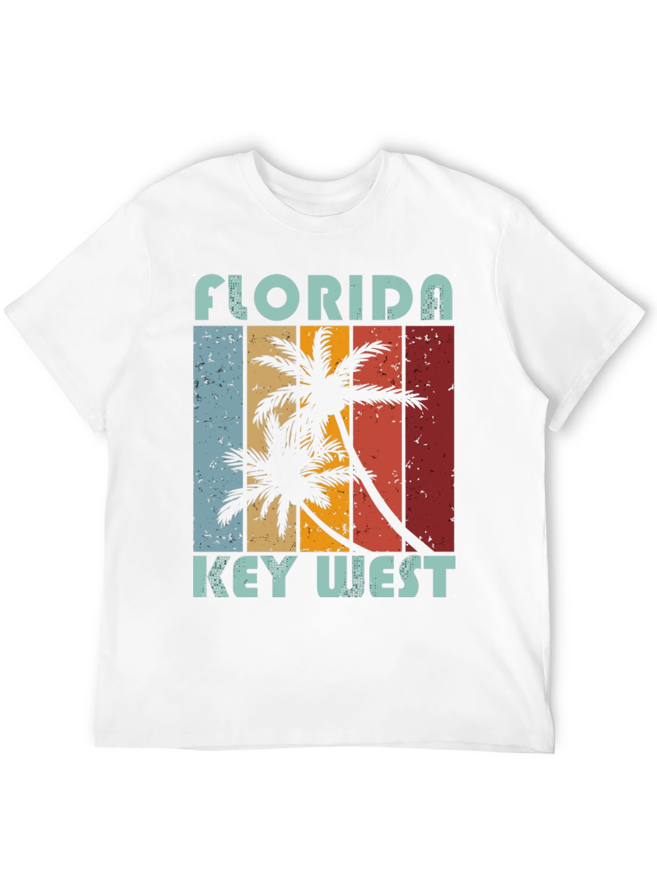 Florida Key West Palm Tree Graphic Tee