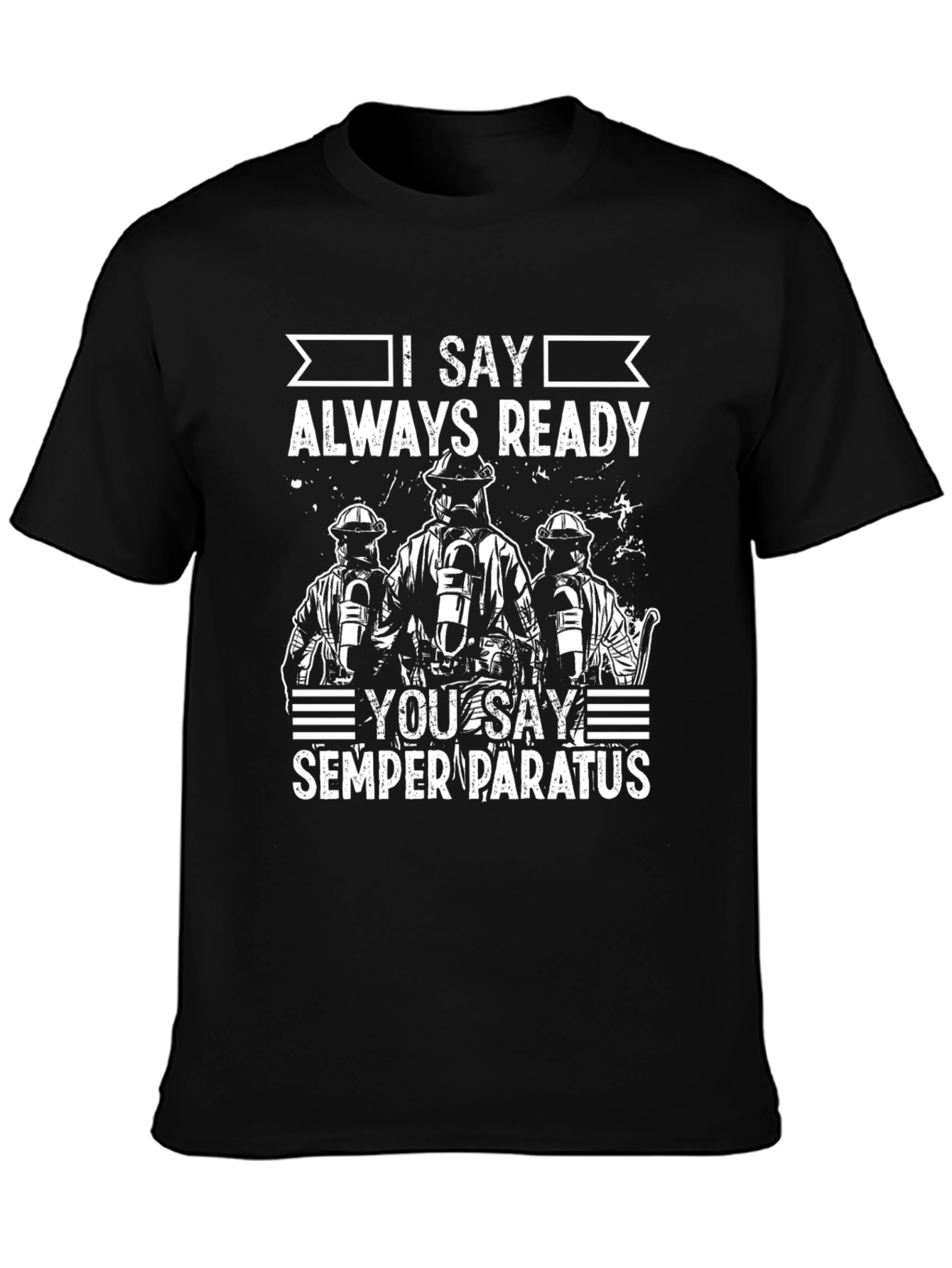 Firefighter Semper Paratus Graphic T-Shirt