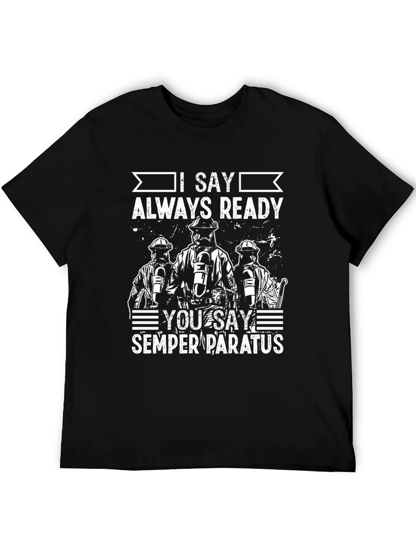 Firefighter Semper Paratus Graphic T-Shirt