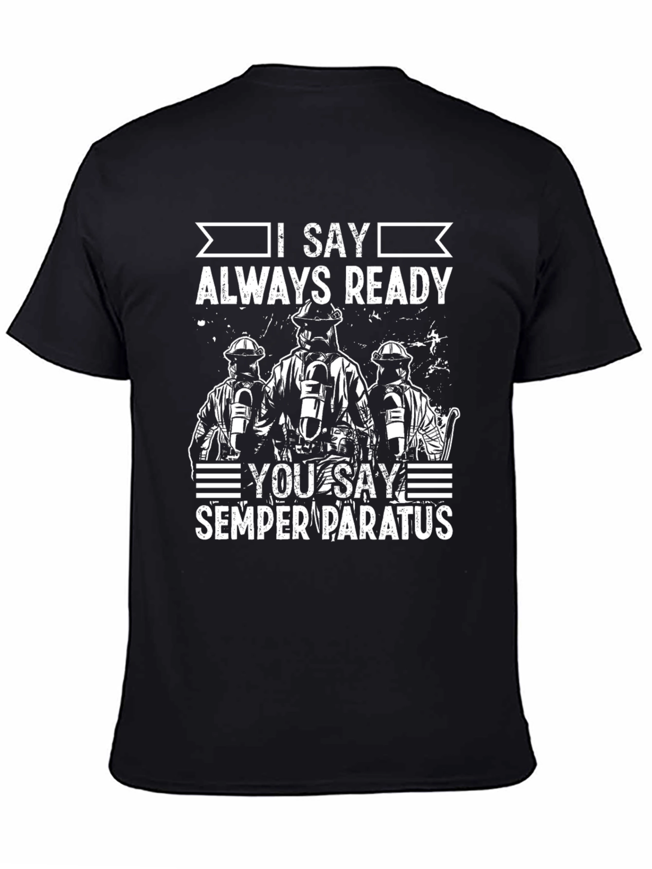 Firefighter Semper Paratus Graphic T-Shirt