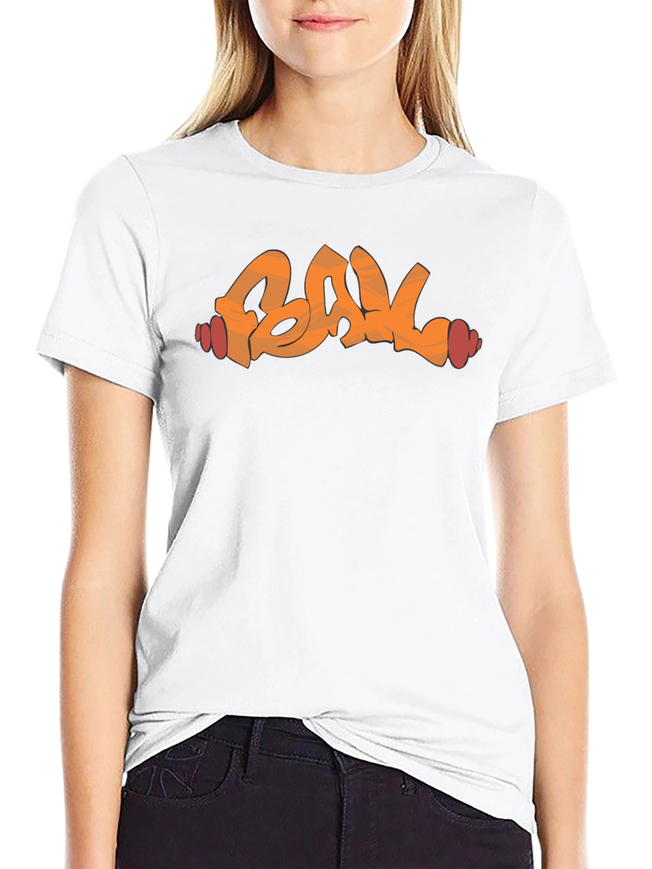 Abstract Graffiti Style Graphic Tee - Black