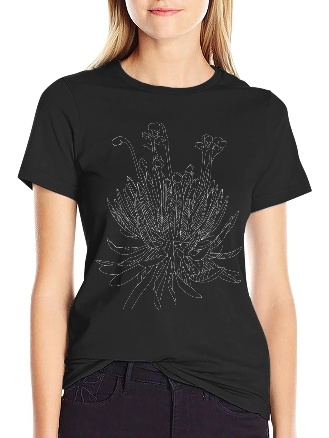 Botanical Sketch Tee - Unique Graphic T-Shirt