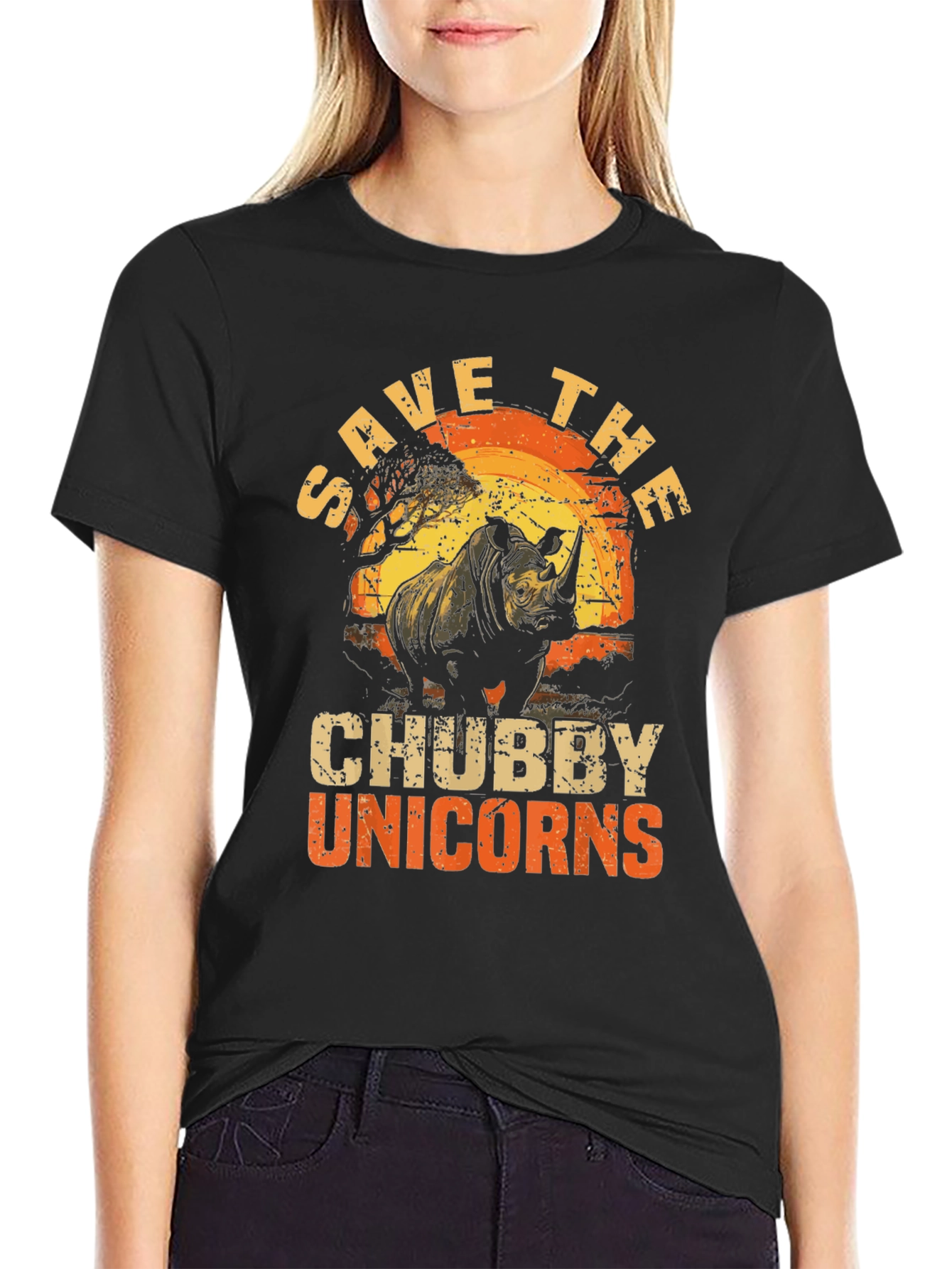Save The Chubby Unicorns Graphic T-Shirt