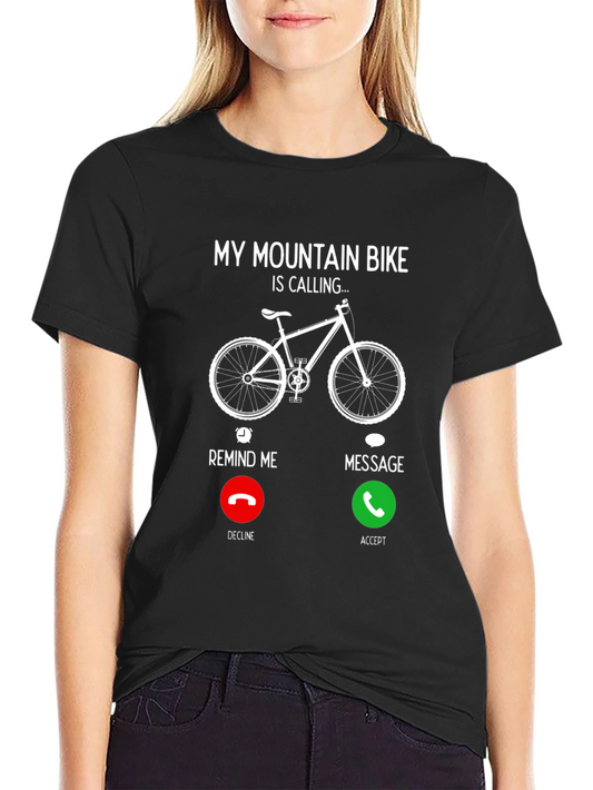 Mountain Bike Calling Graphic T-Shirt