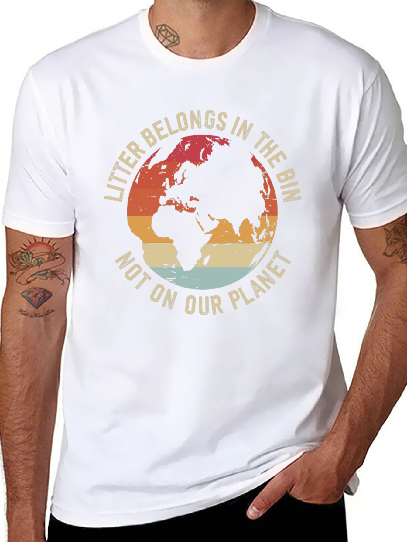 Eco-Friendly Earth Graphic T-Shirt