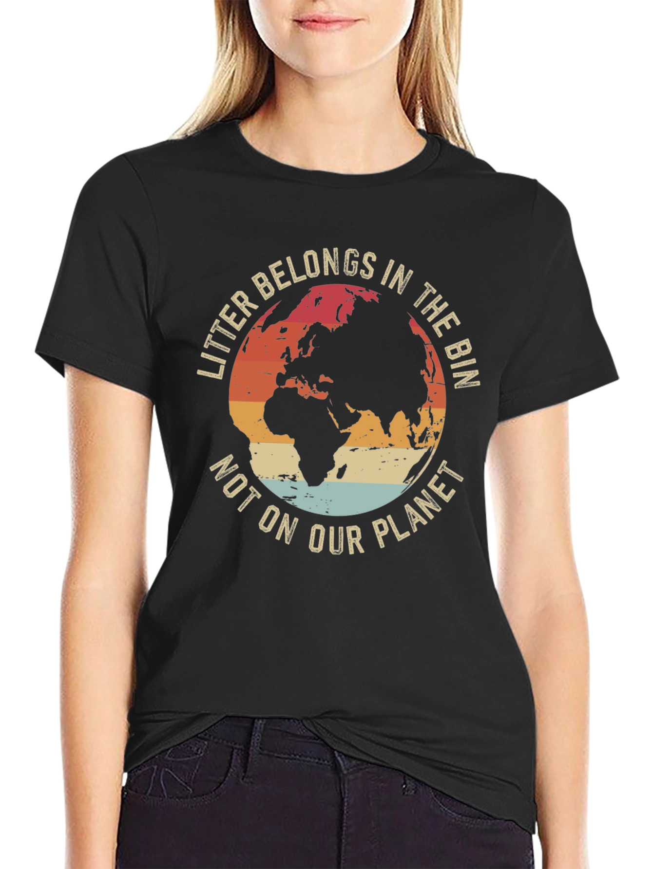 Eco-Friendly Earth Graphic T-Shirt