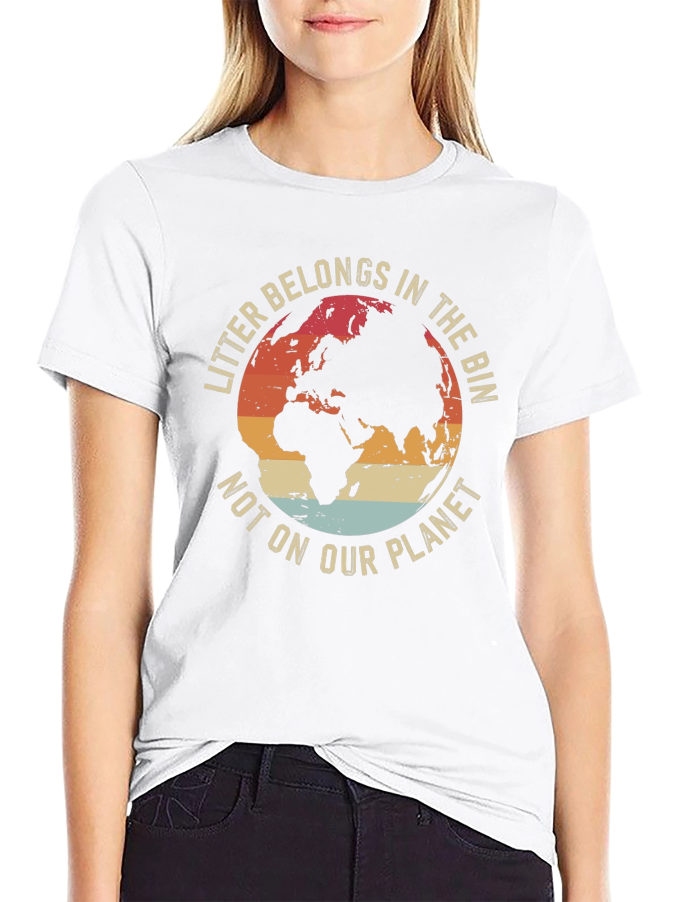 Eco-Friendly Earth Graphic T-Shirt
