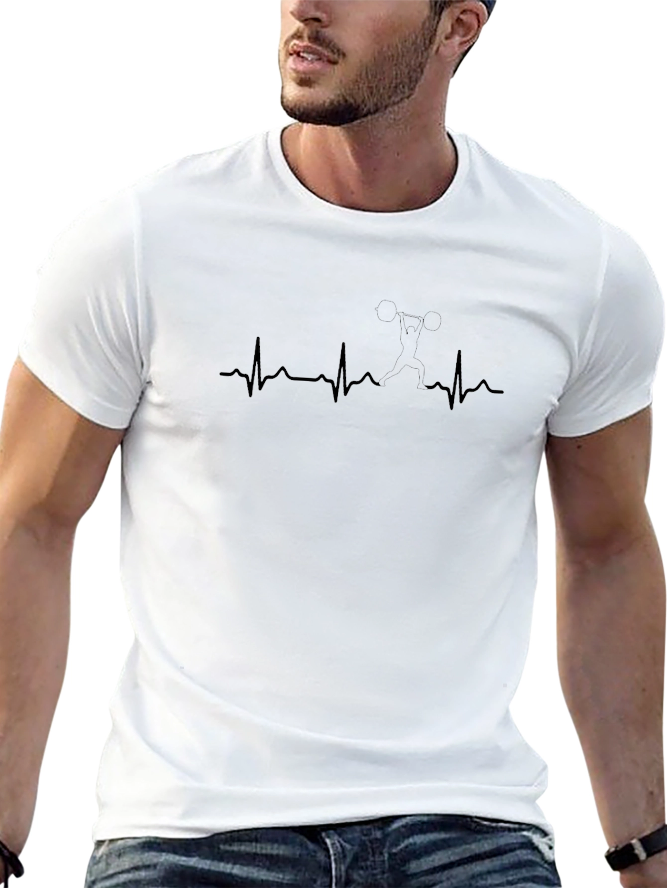 Heartbeat Skydive Graphic Tee - Black