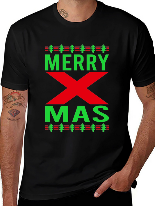 Merry Xmas Holiday Graphic T-Shirt