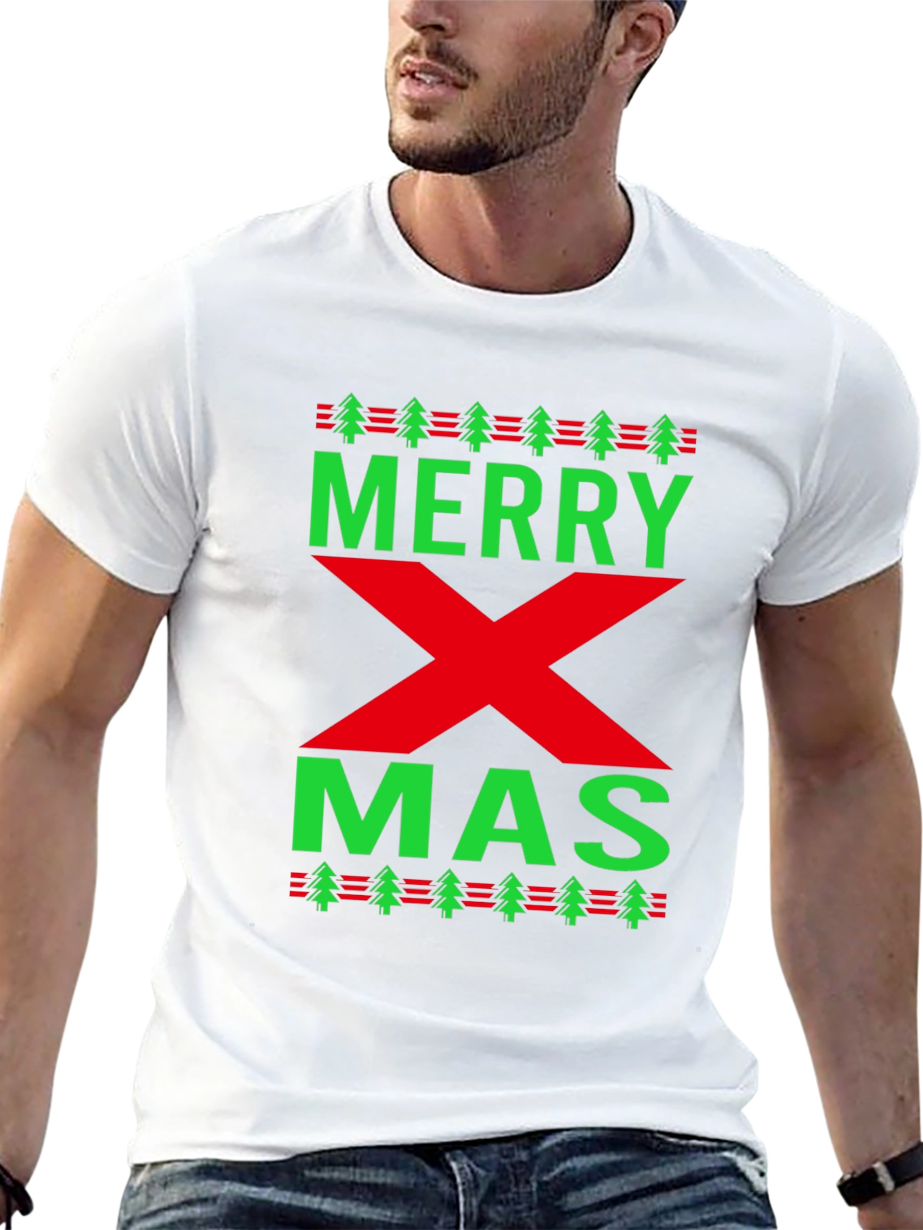 Merry Xmas Holiday Graphic T-Shirt