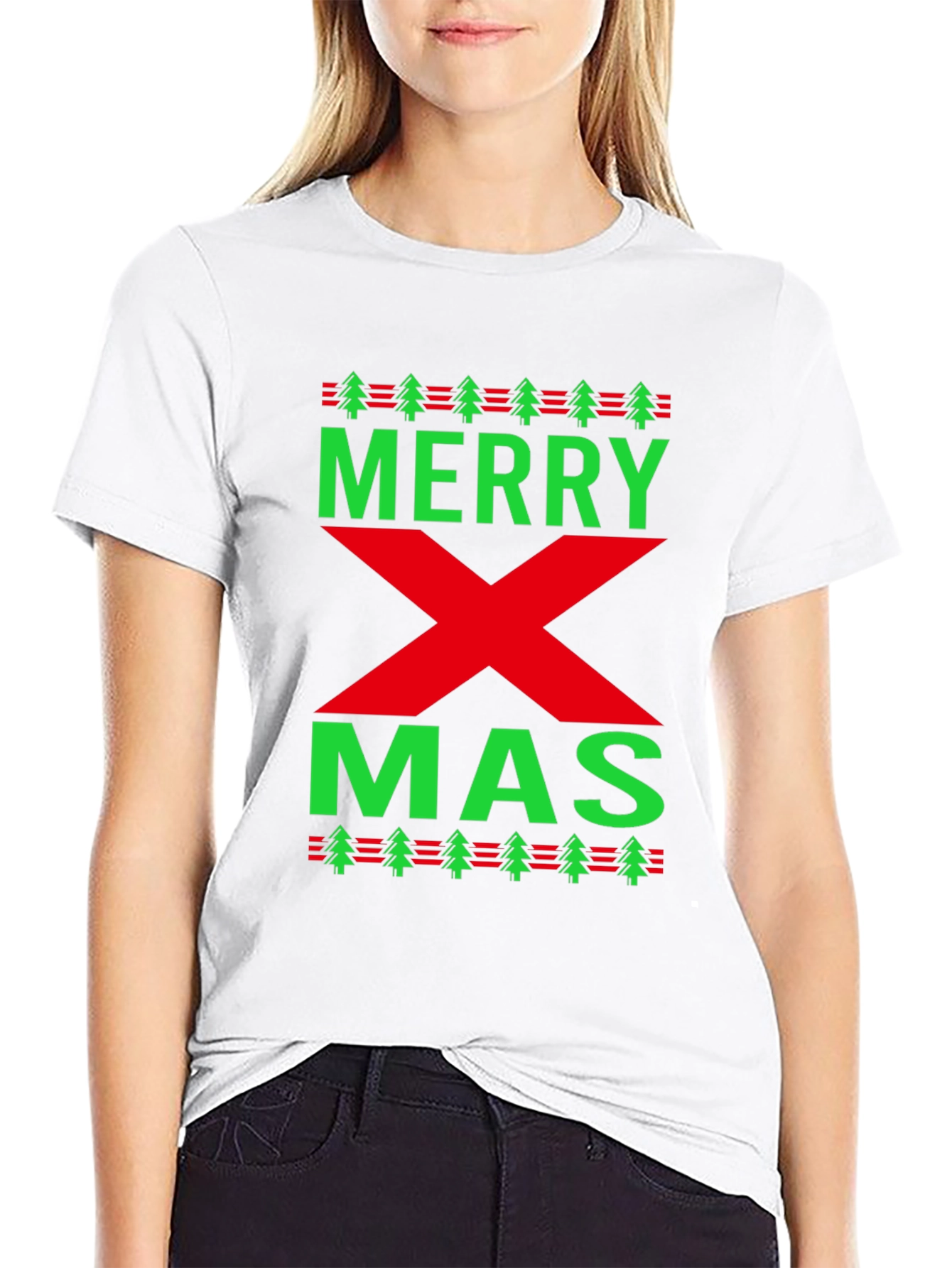 Merry Xmas Holiday Graphic T-Shirt