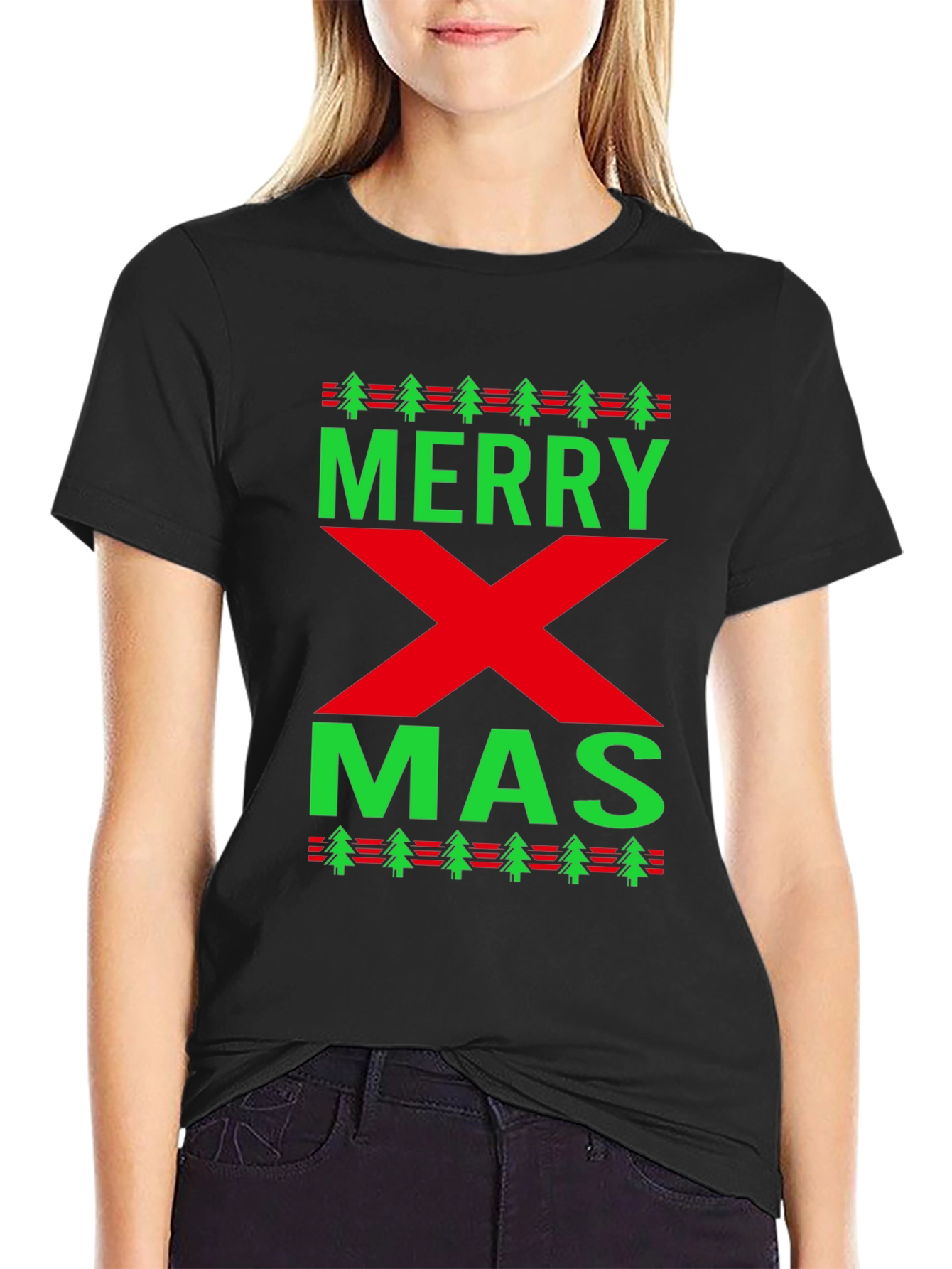Merry Xmas Holiday Graphic T-Shirt