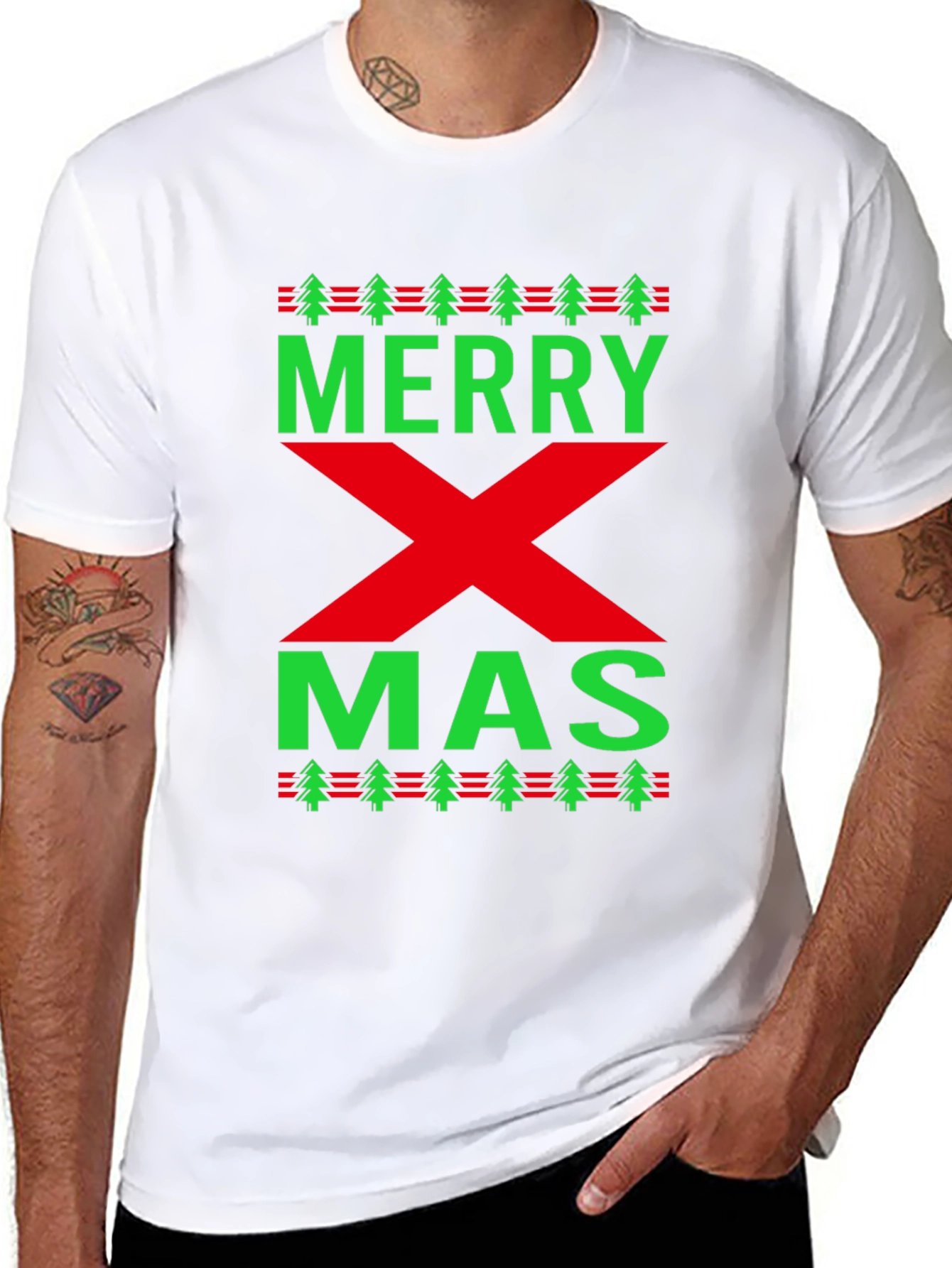 Merry Xmas Holiday Graphic T-Shirt
