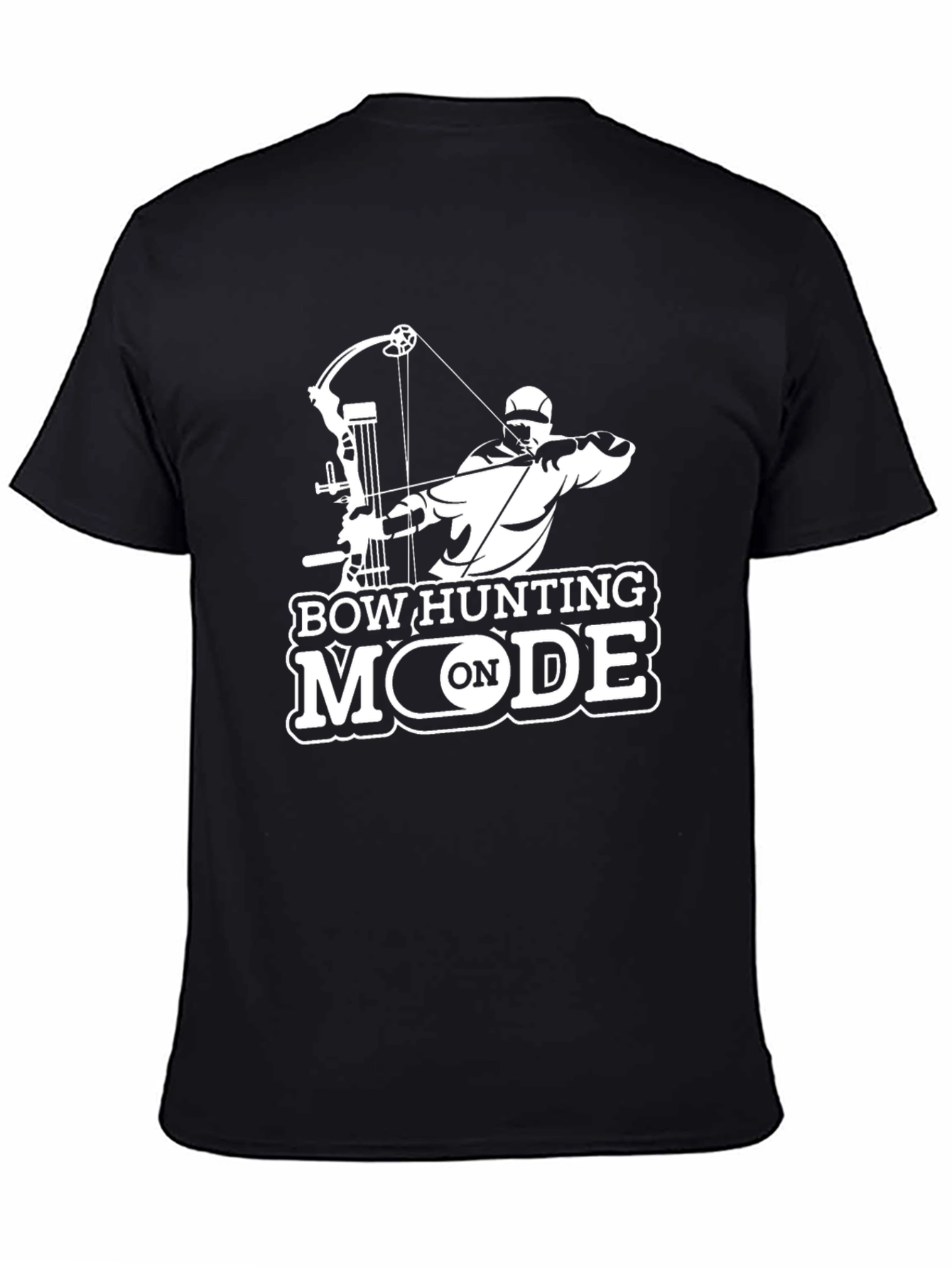 Bow Hunting Mode On Black T-Shirt