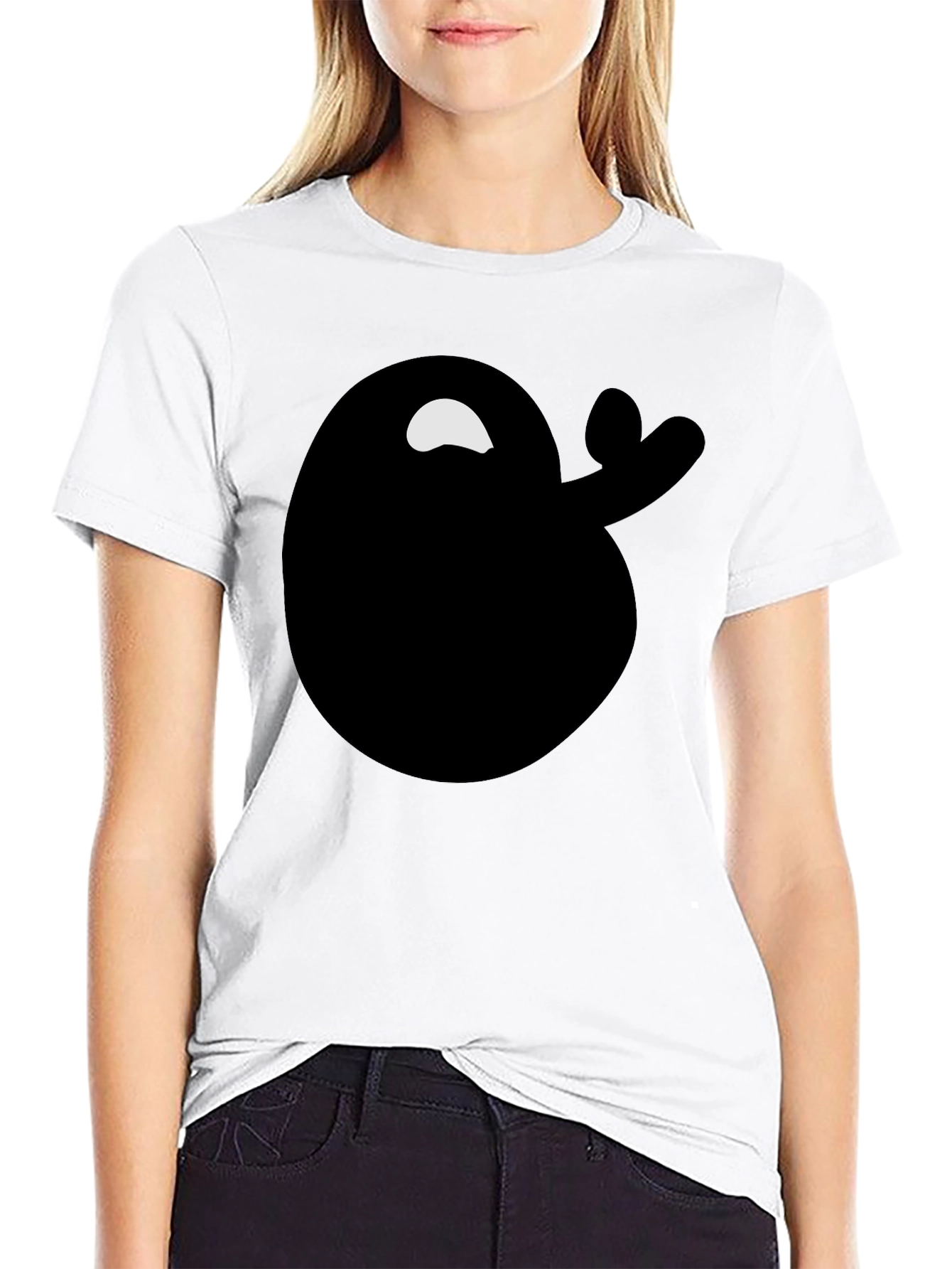 Abstract Graphic Black T-Shirt