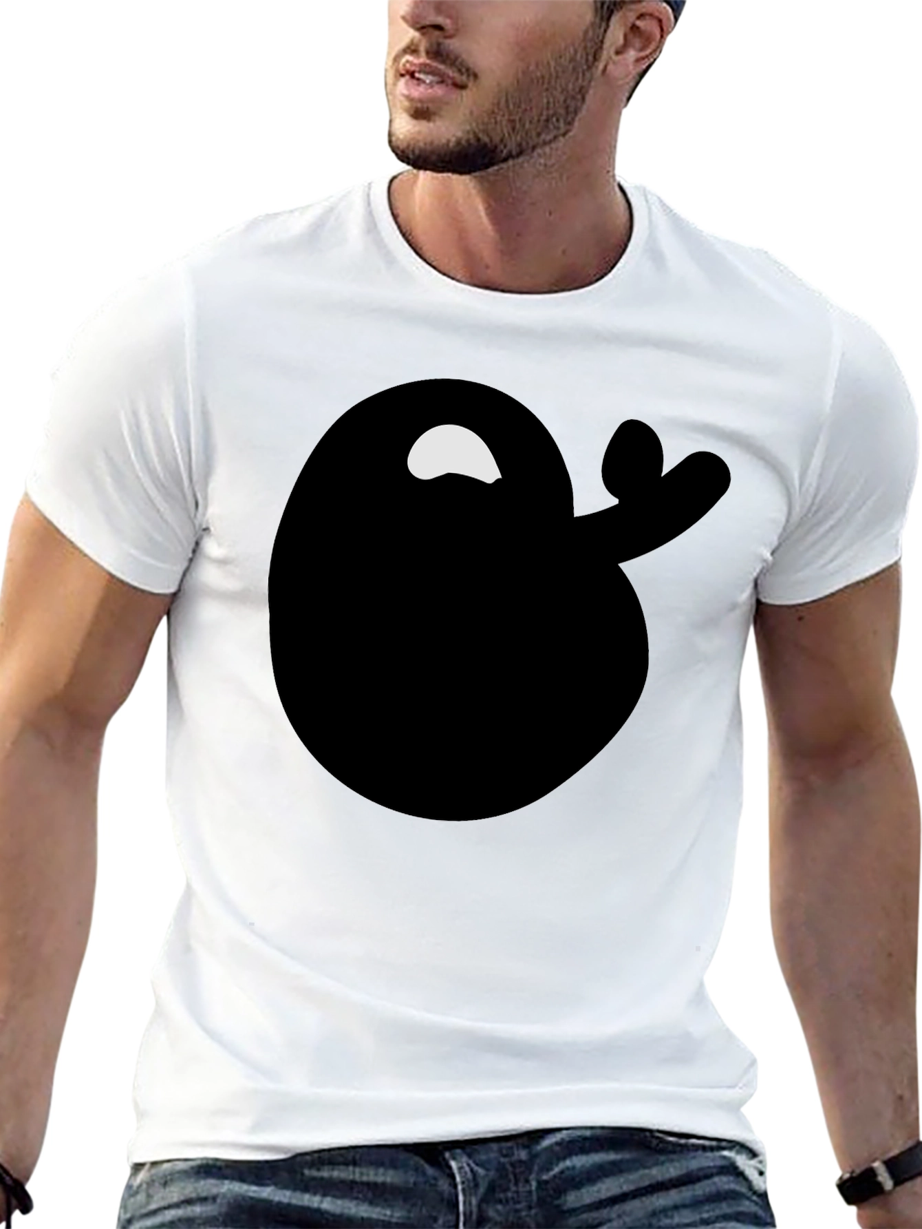 Abstract Graphic Black T-Shirt