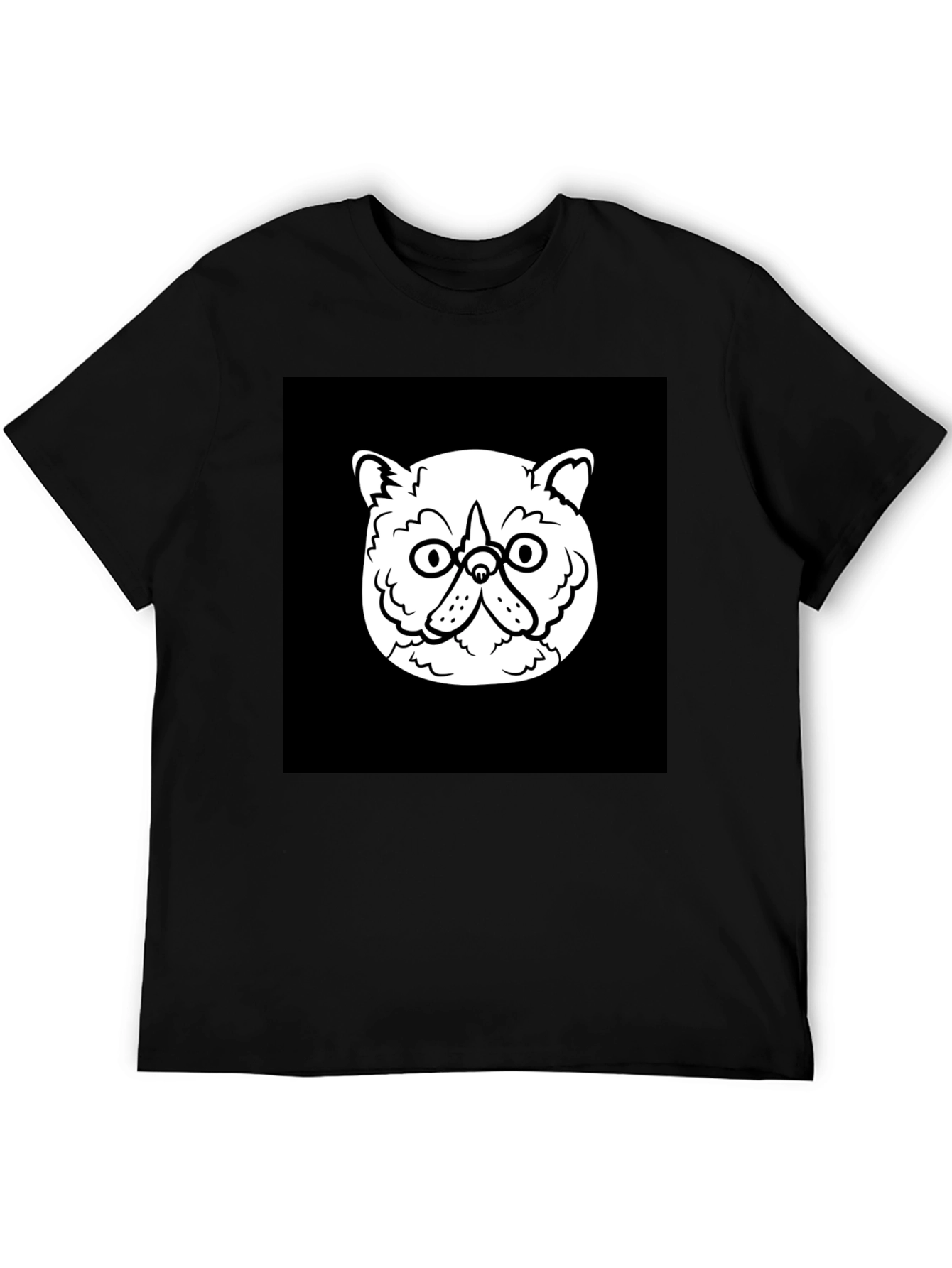 Cool Cat Graphic Black T-Shirt
