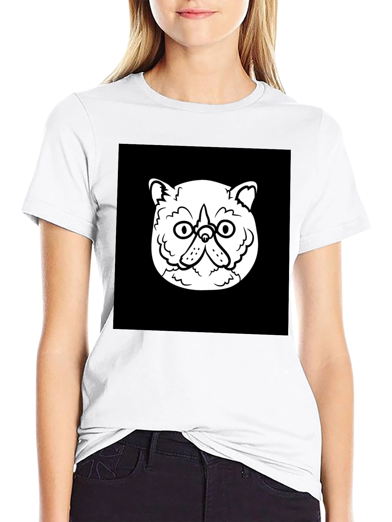 Cool Cat Graphic Black T-Shirt
