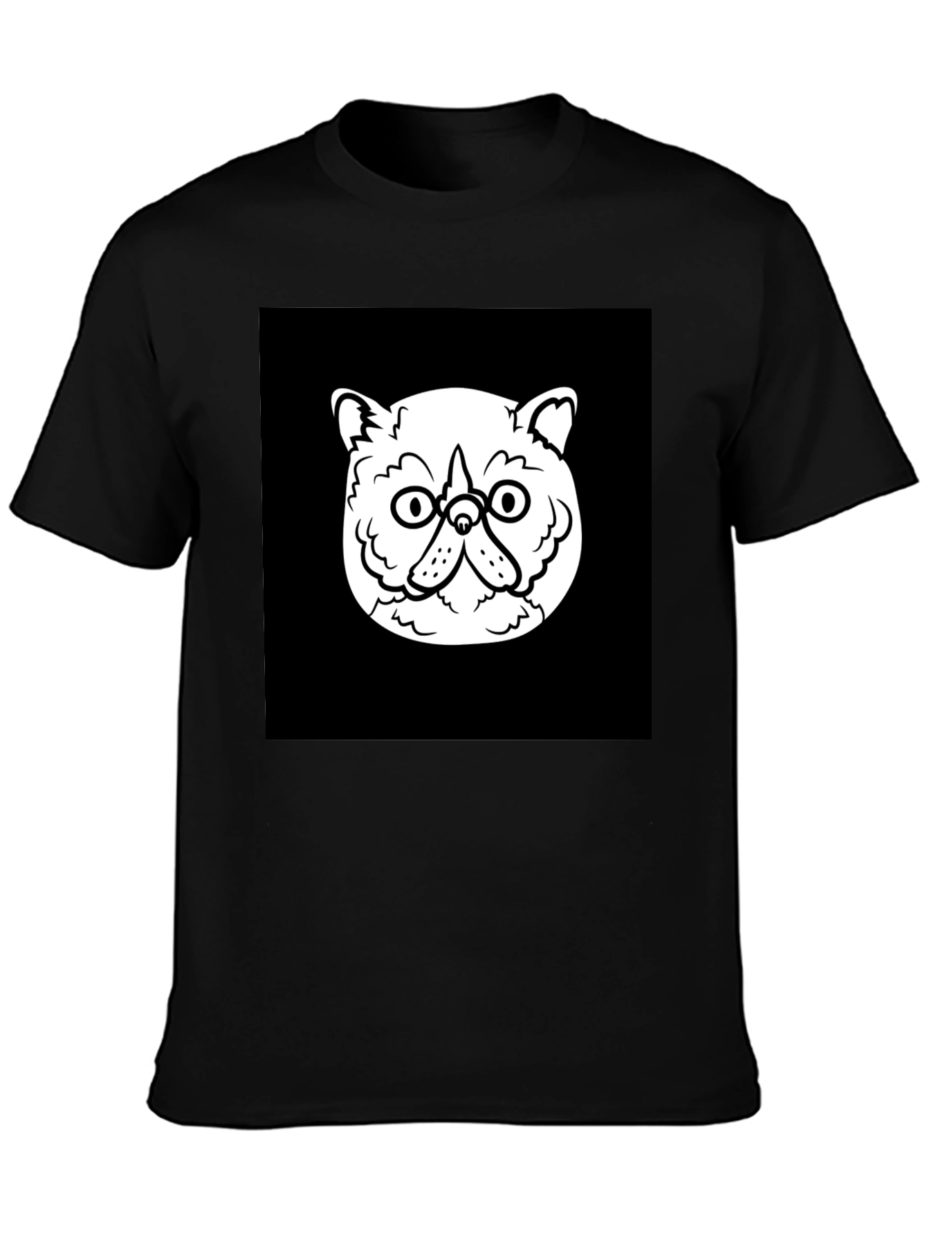 Cool Cat Graphic Black T-Shirt