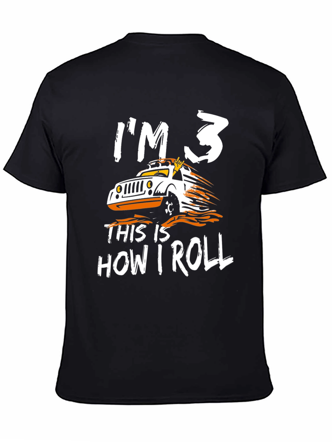 Im 3 This Is How I Roll Black T-Shirt