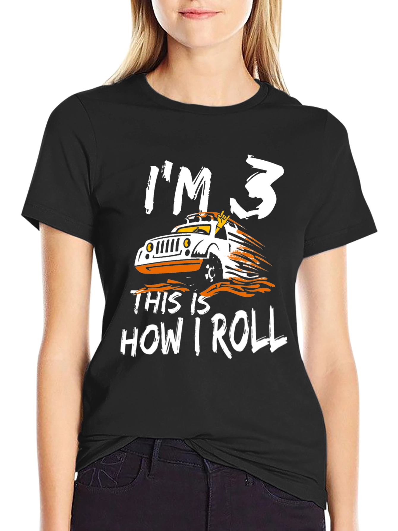 Im 3 This Is How I Roll Black T-Shirt