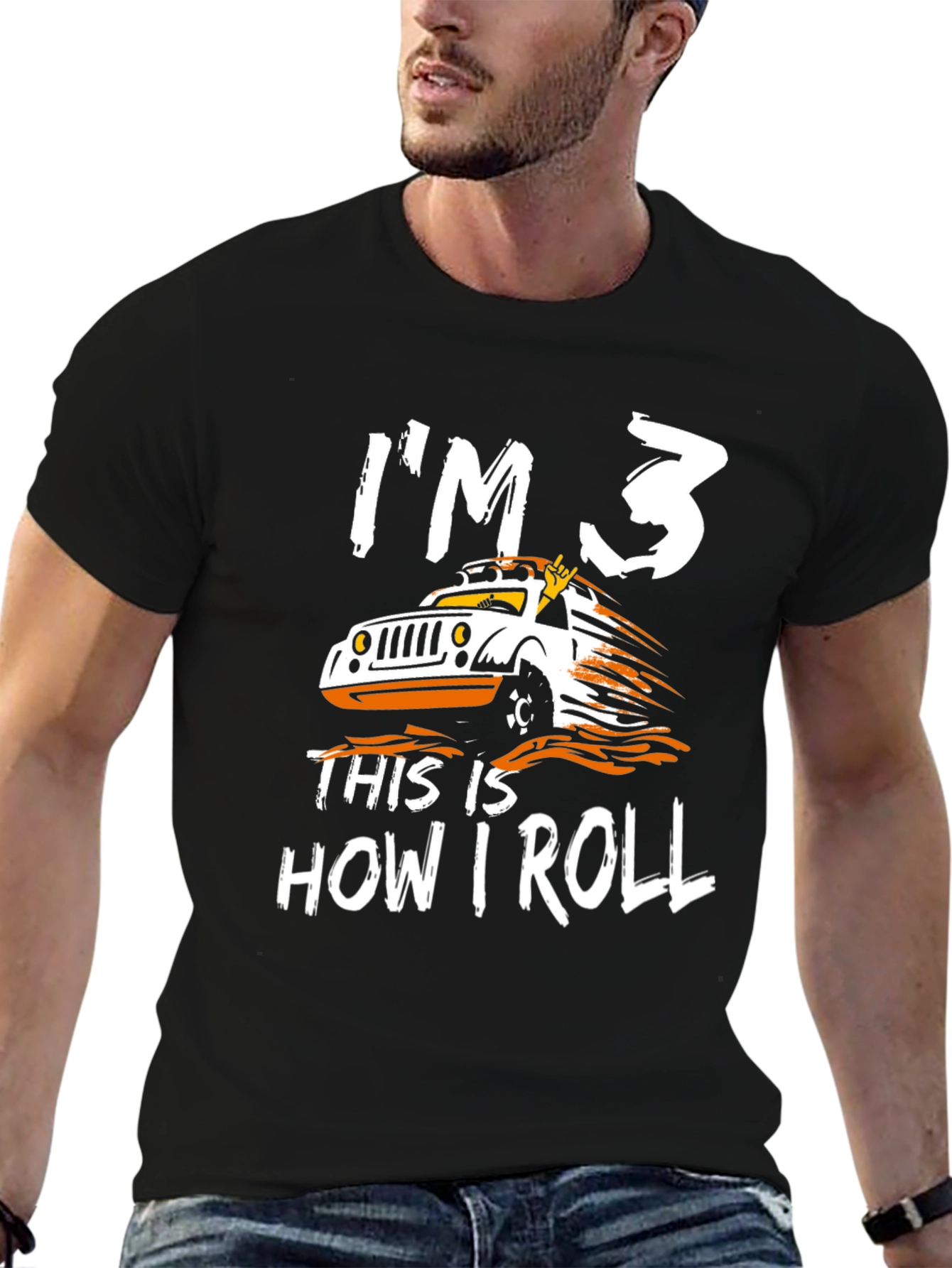 Im 3 This Is How I Roll Black T-Shirt