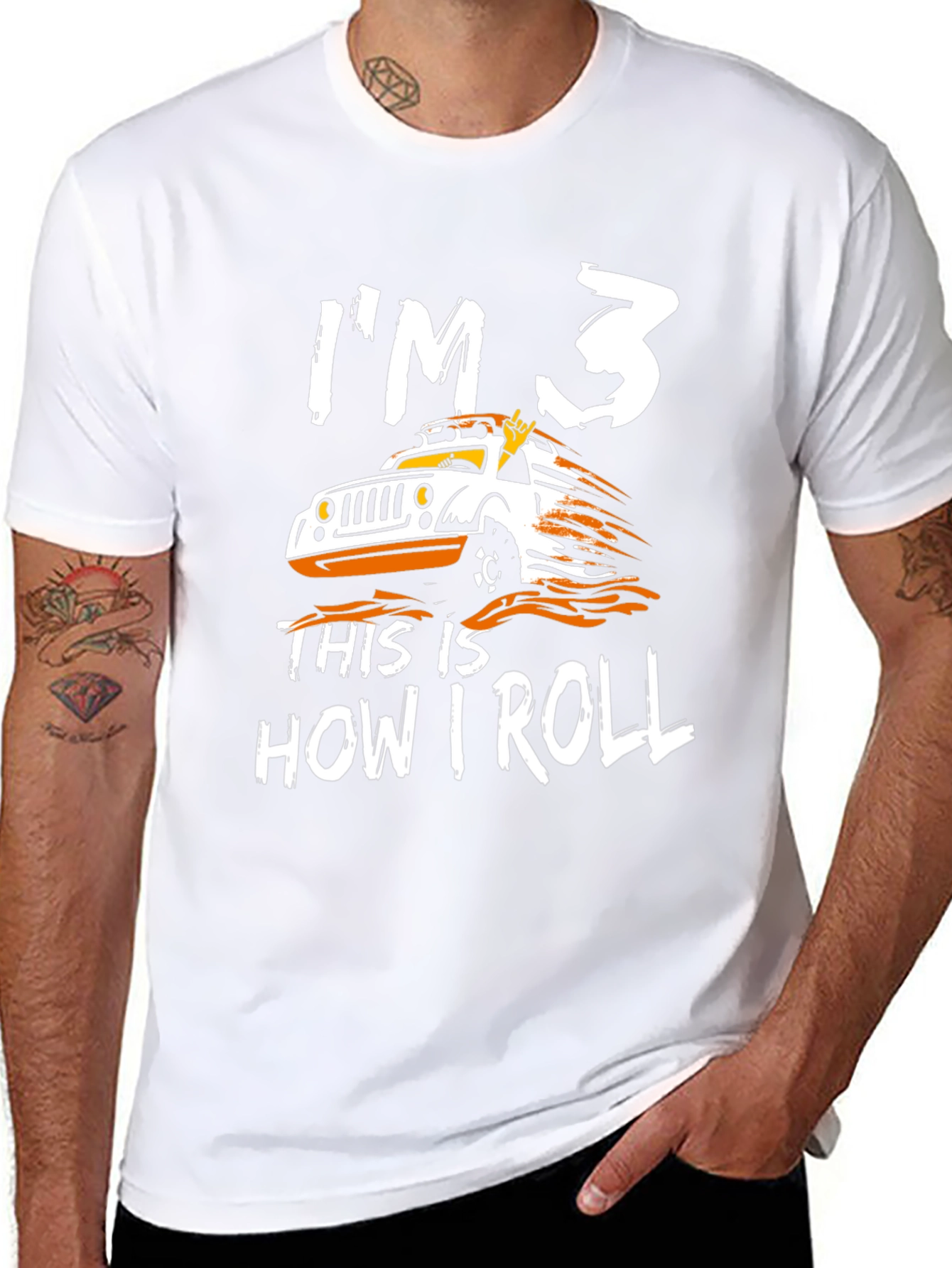 Im 3 This Is How I Roll Black T-Shirt