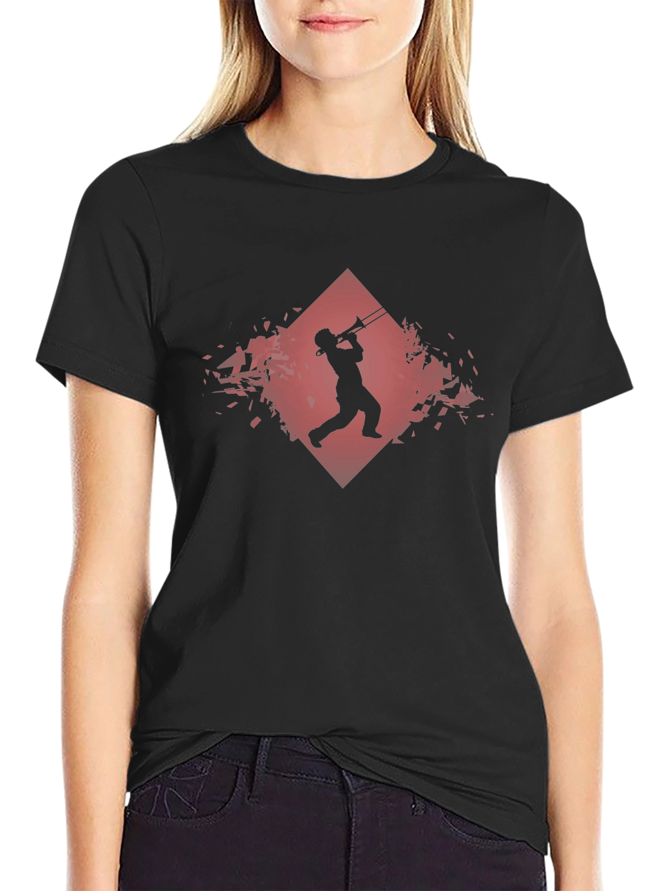 Jazz Trombone Player Graphic Tee