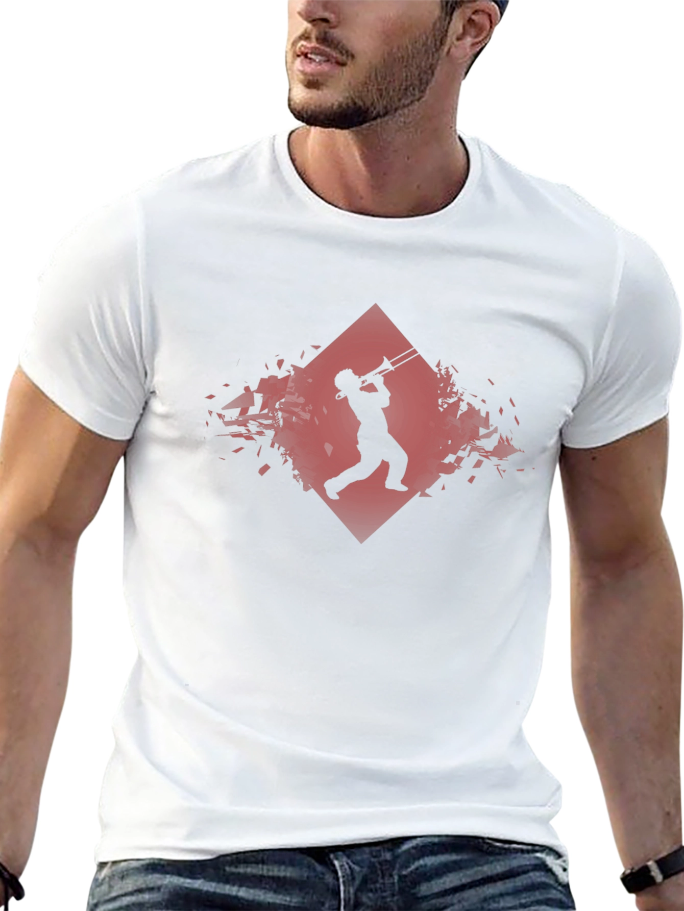 Jazz Trombone Player Graphic Tee
