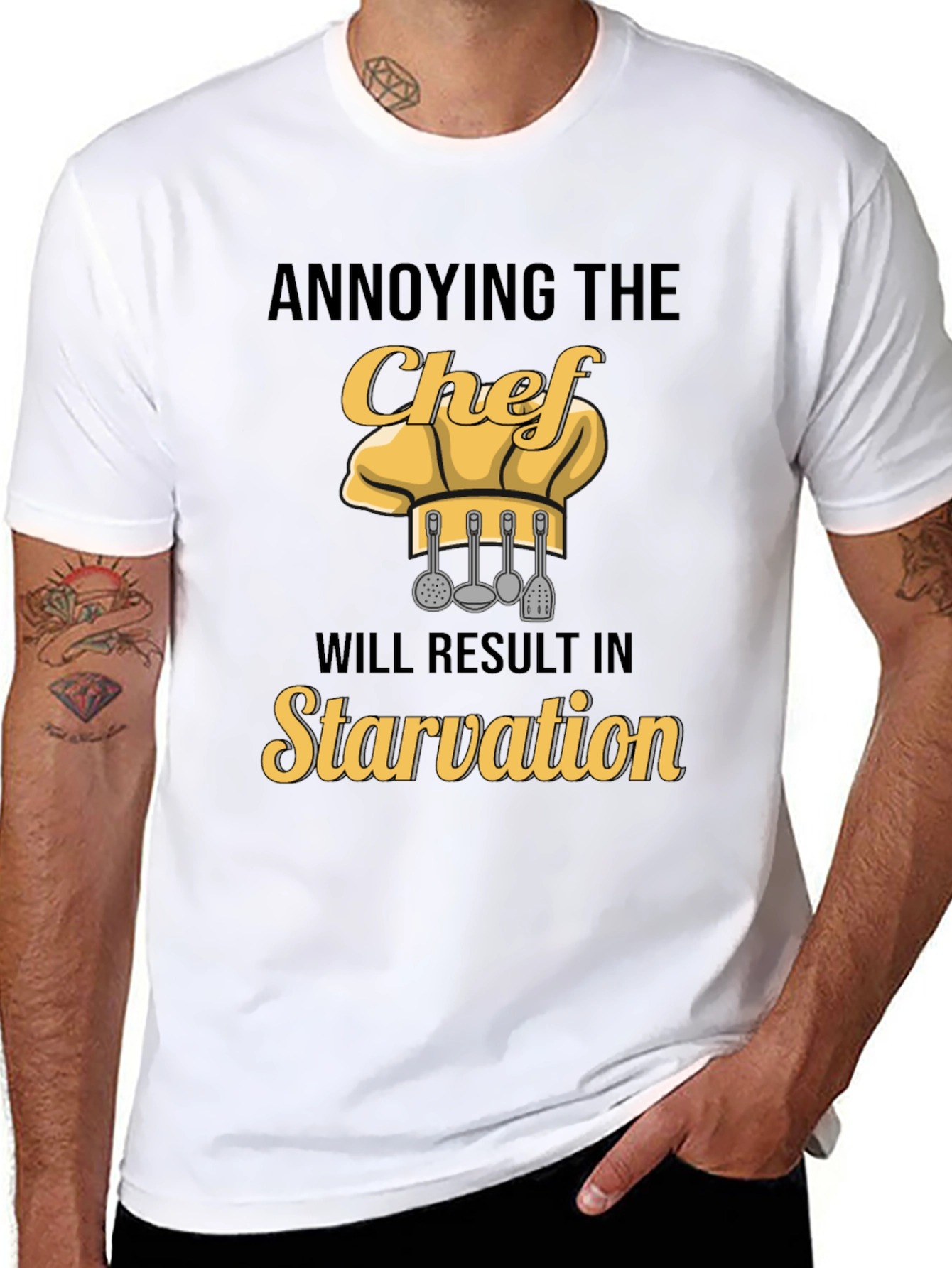 Annoying the Chef T-Shirt: Funny Culinary Warning