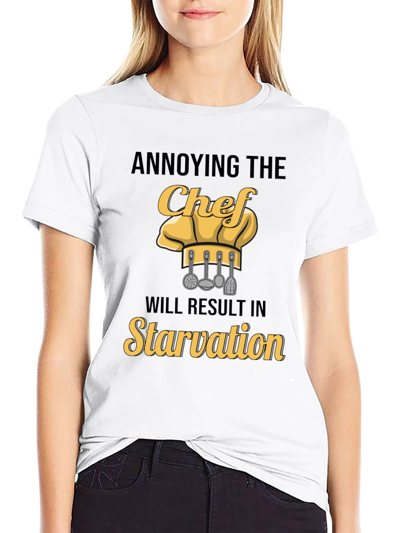 Annoying the Chef T-Shirt: Funny Culinary Warning