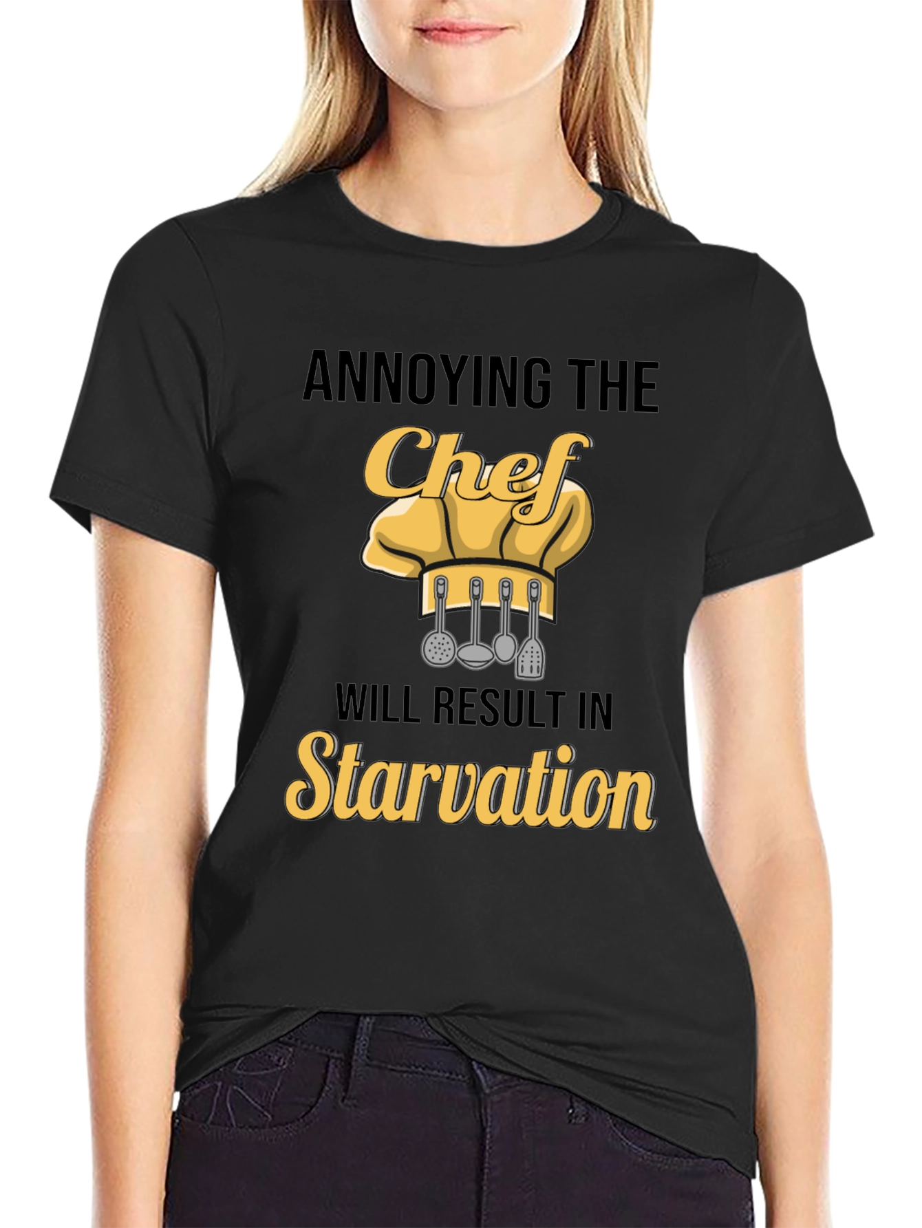 Annoying the Chef T-Shirt: Funny Culinary Warning