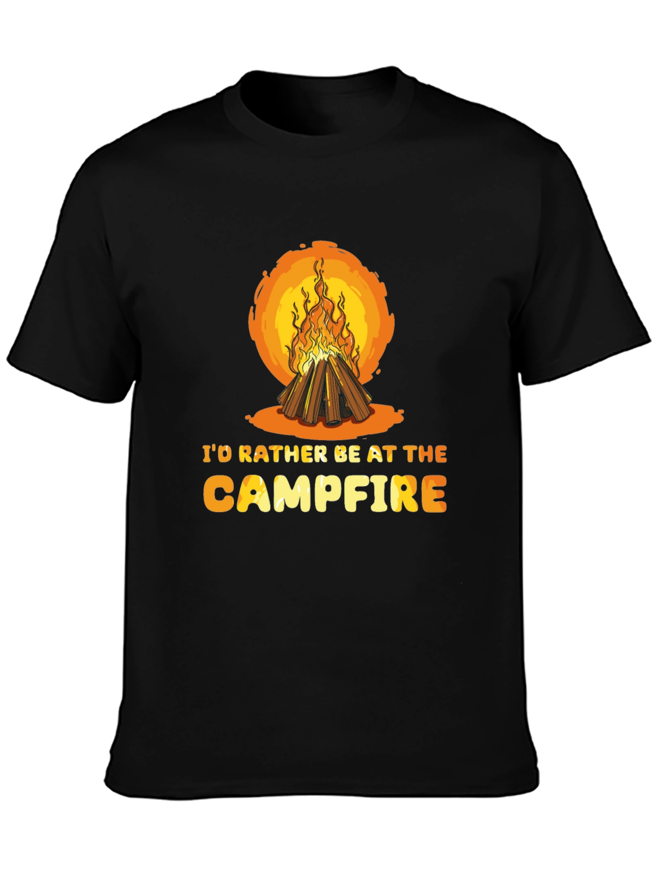 Campfire Graphic Tee - Nature Lovers T-Shirt