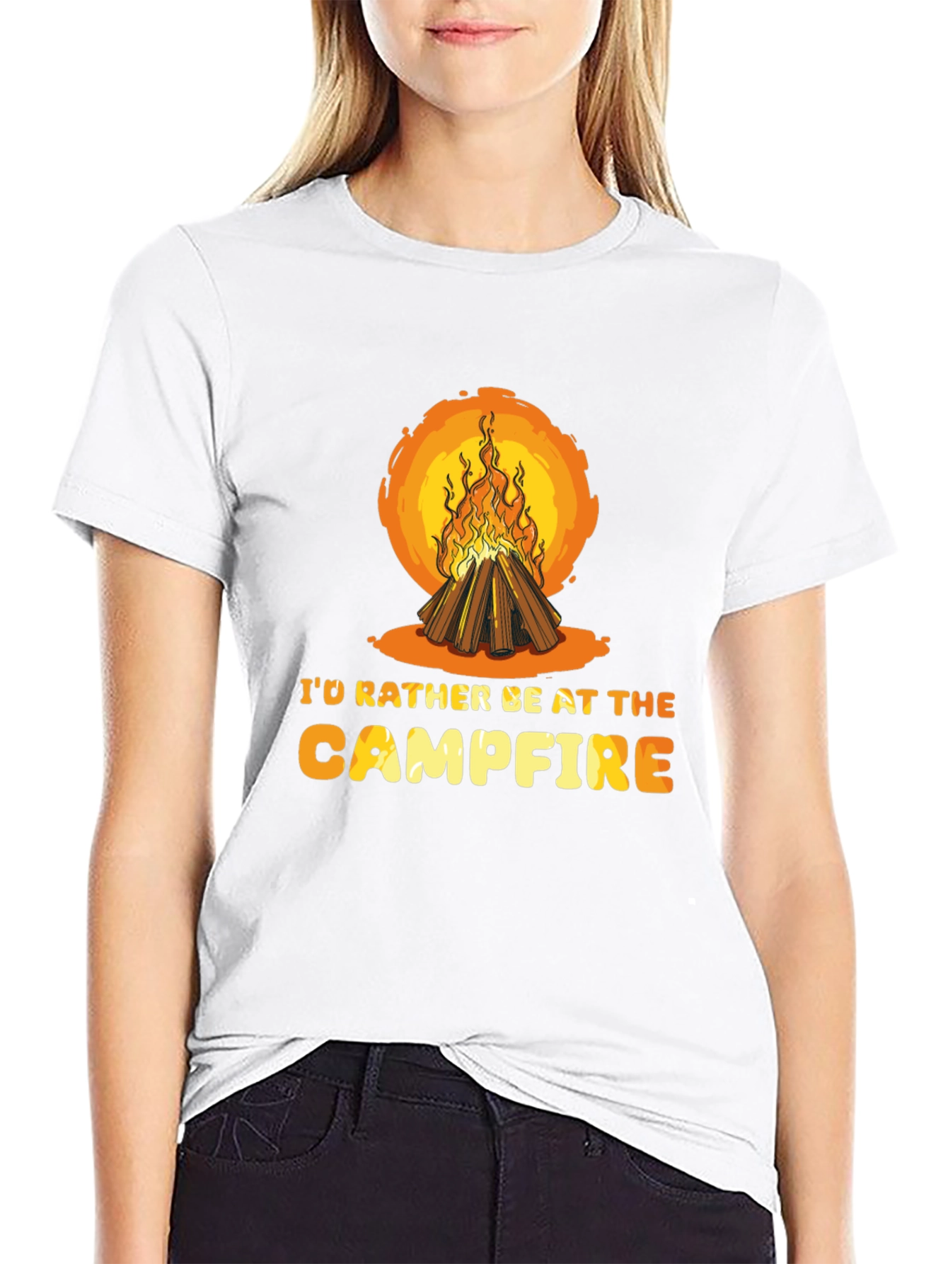 Campfire Graphic Tee - Nature Lovers T-Shirt