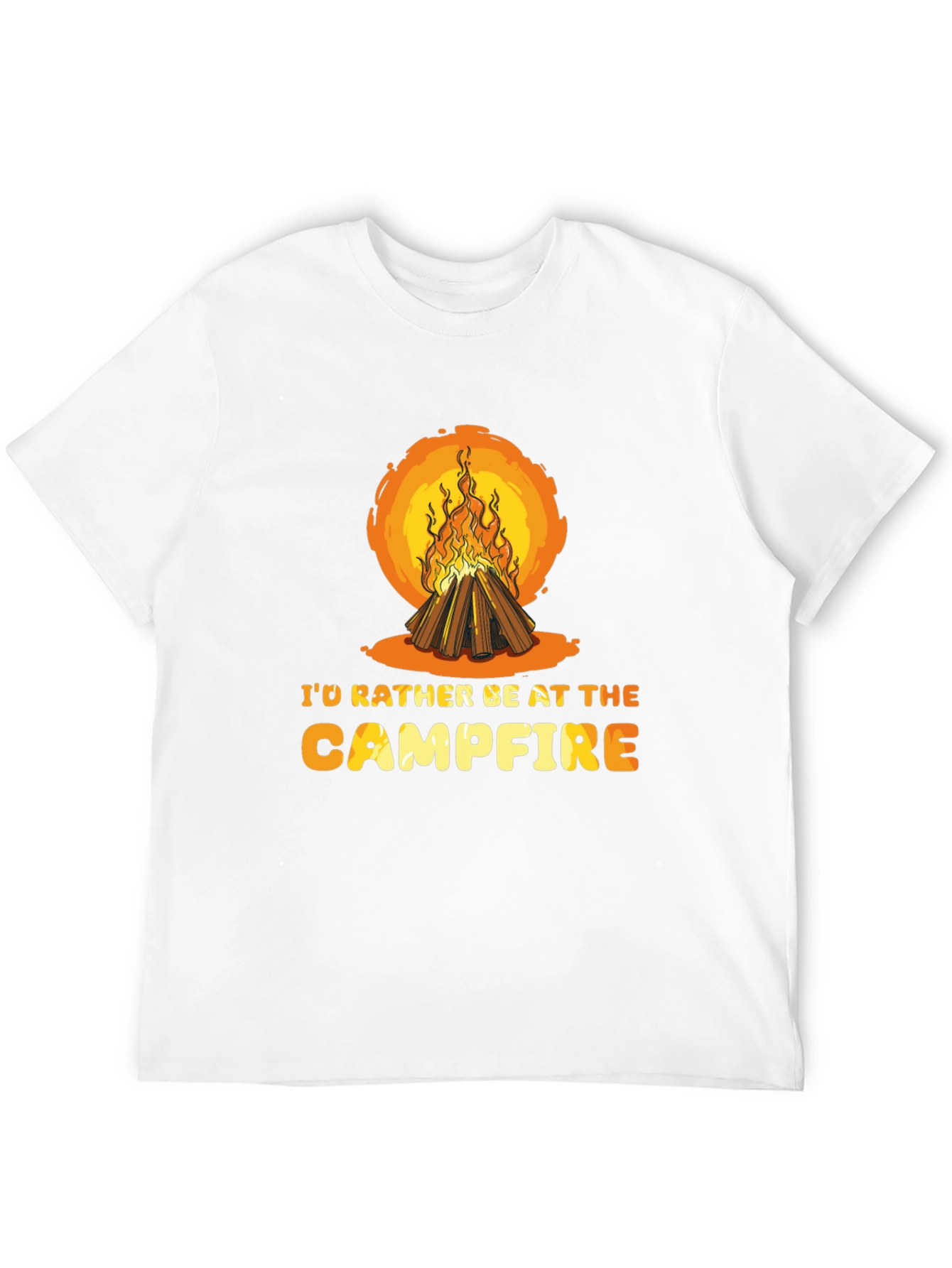Campfire Graphic Tee - Nature Lovers T-Shirt