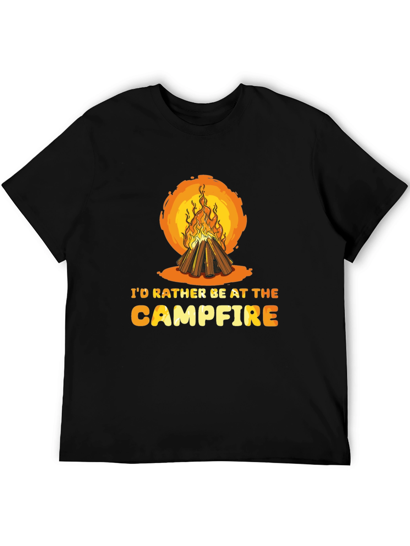Campfire Graphic Tee - Nature Lovers T-Shirt