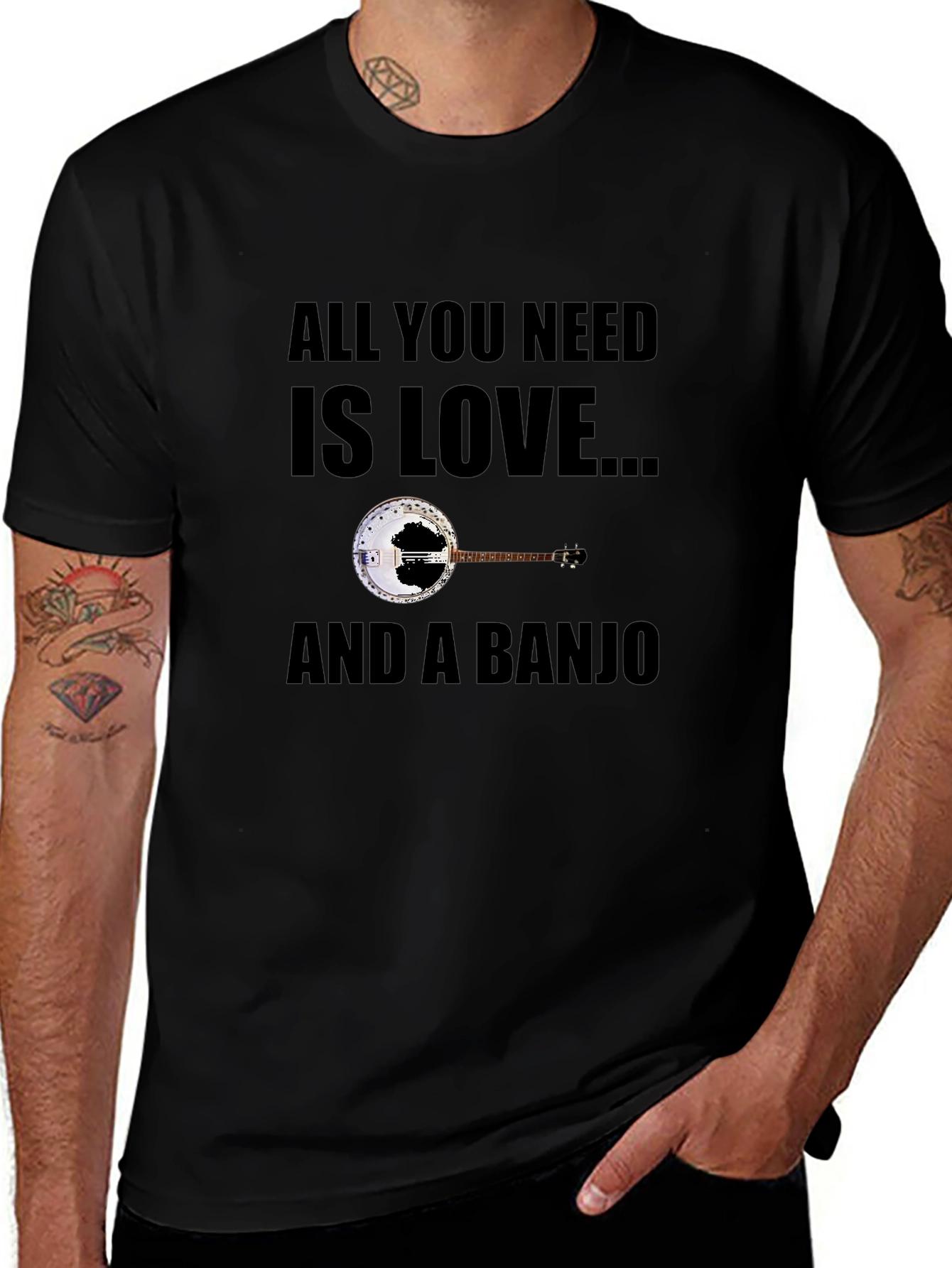 All You Need is Love and a Banjo T-Shirt