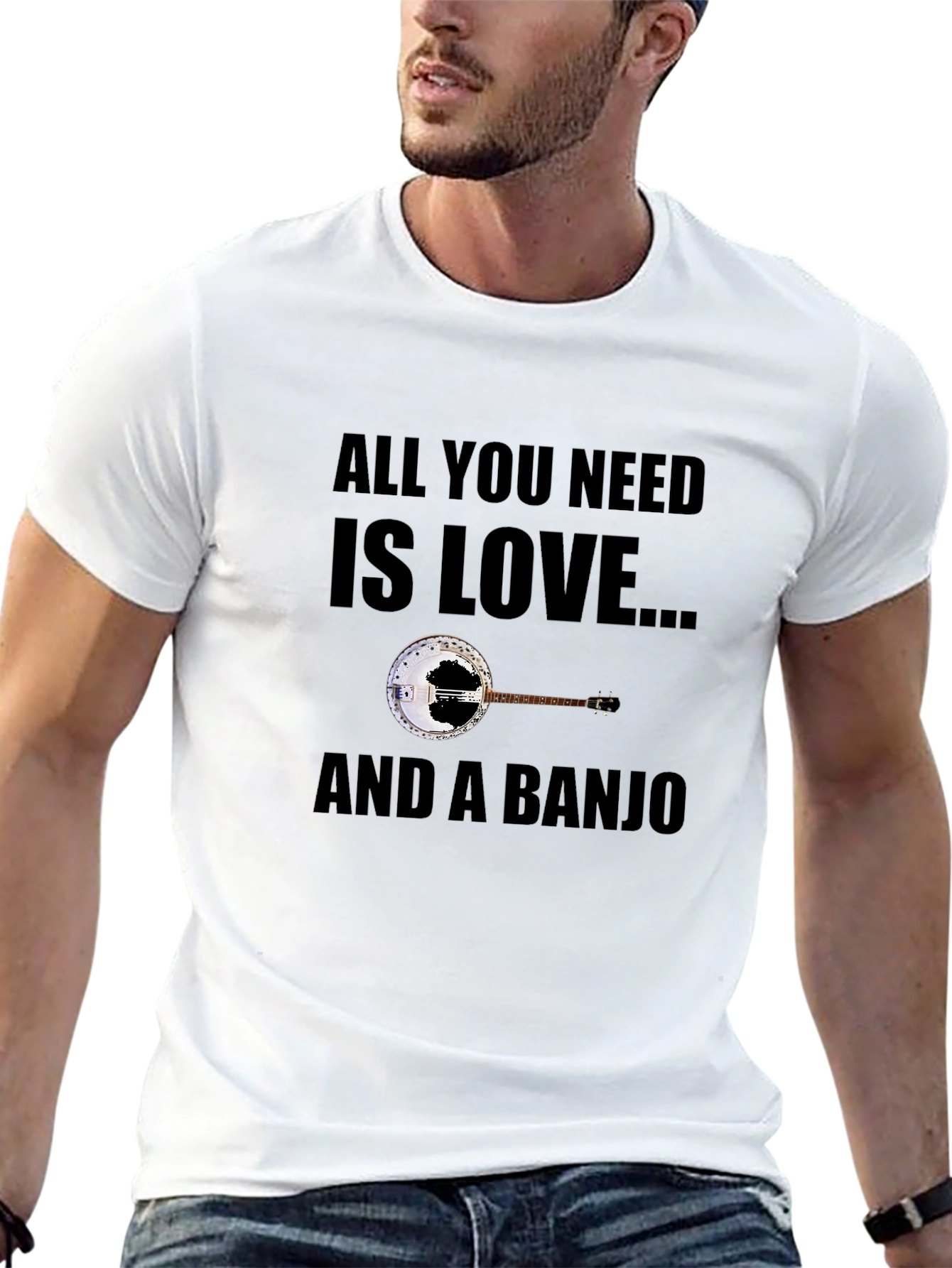 All You Need is Love and a Banjo T-Shirt