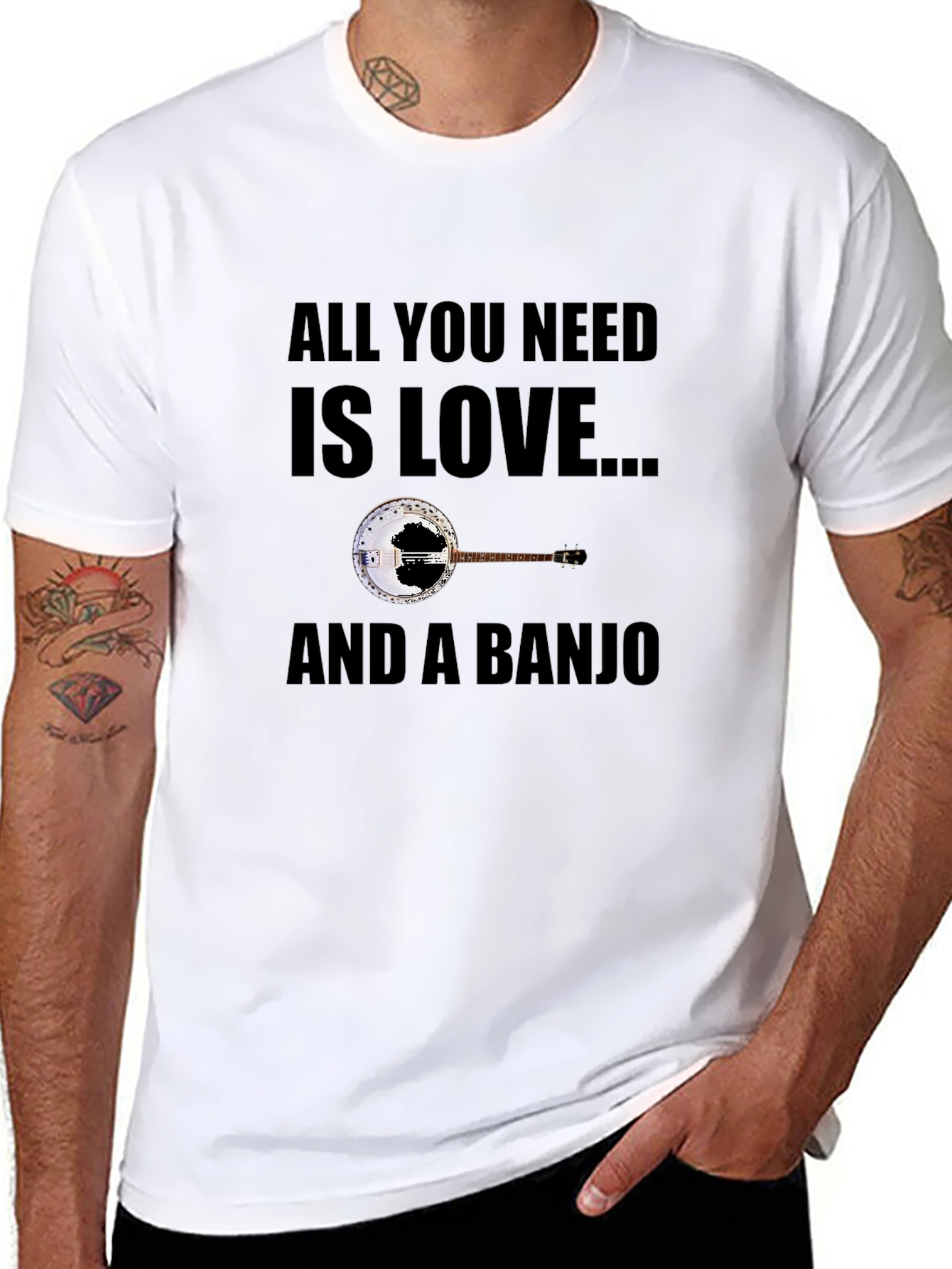 All You Need is Love and a Banjo T-Shirt