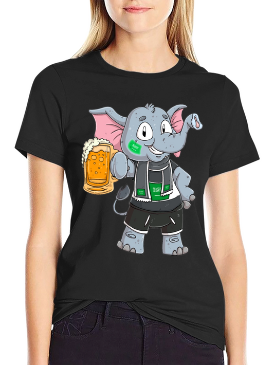 Elephant Saudi Arabia Flag Beer T-Shirt