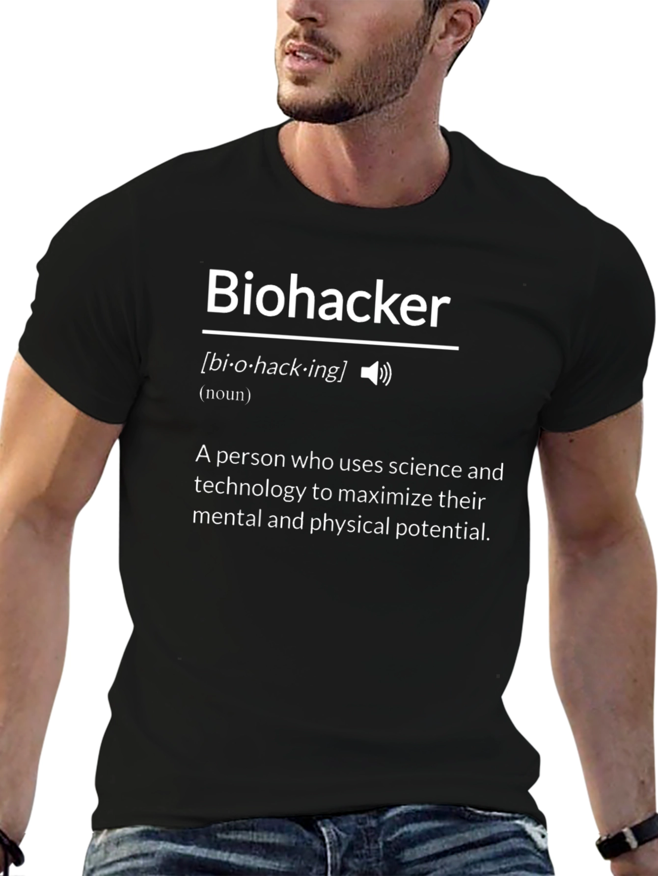Biohacker Definition T-Shirt - Science & Tech Enthusiast Tee