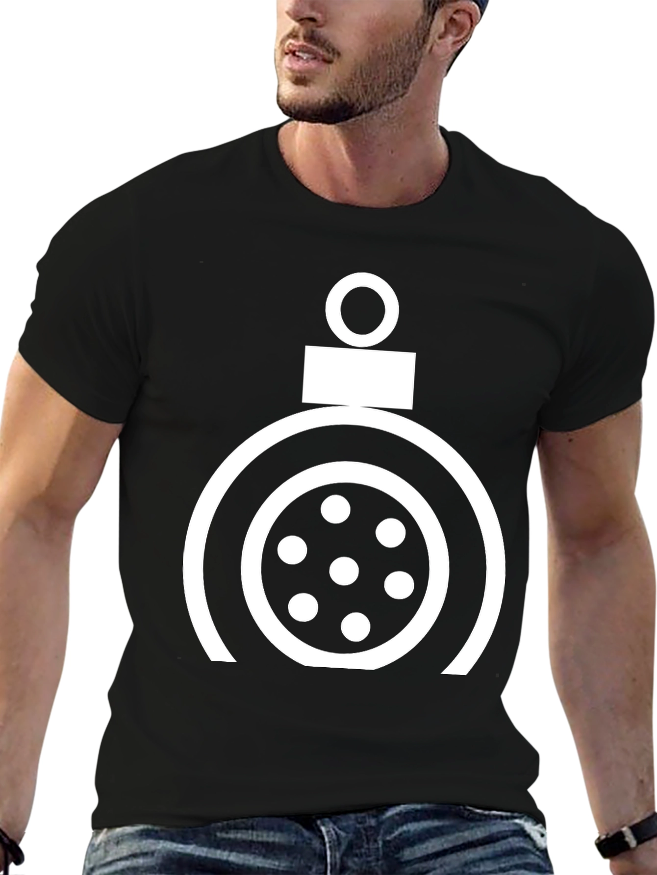 Retro Film Reel Graphic T-Shirt - Classic Cinema Tee