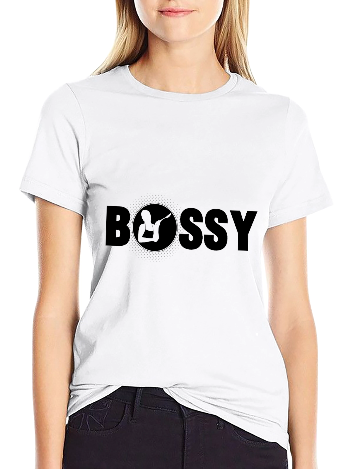 Bossy Graphic T-Shirt - Black