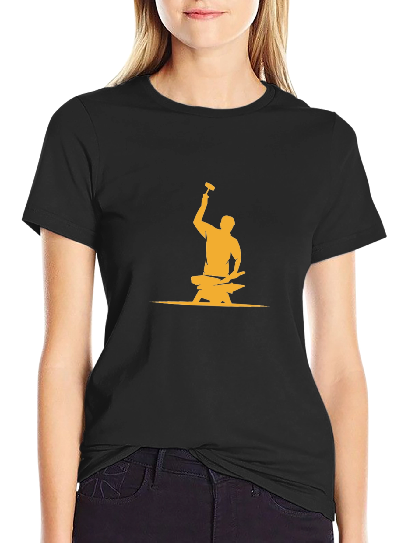 Blacksmith Hammer Anvil Graphic T-Shirt